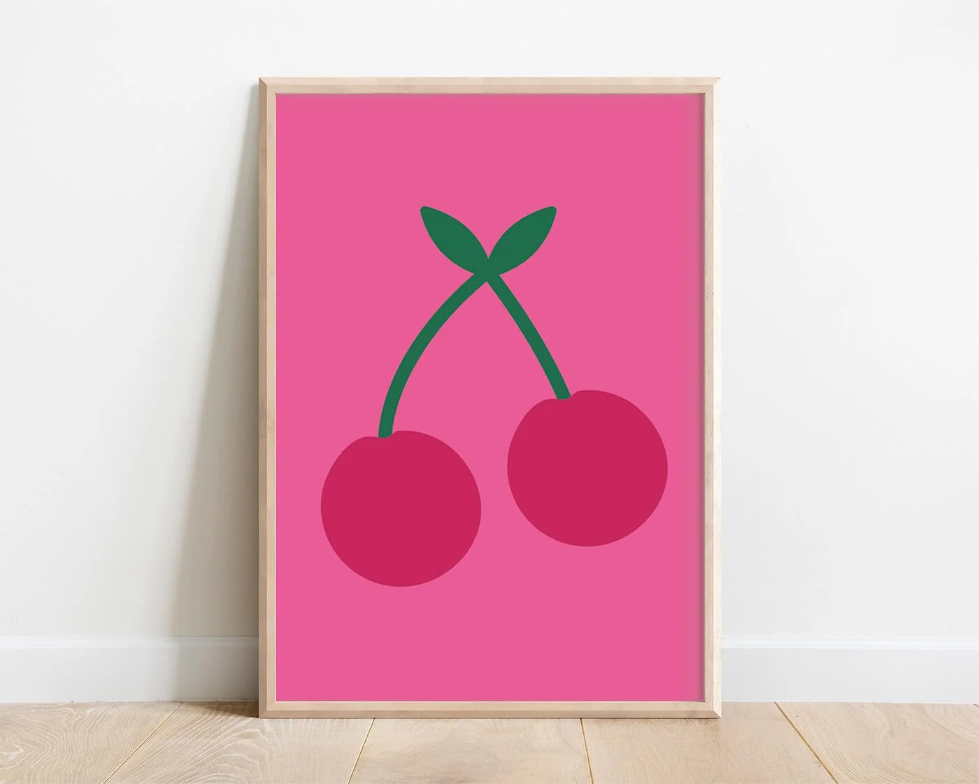 Cherry Print, Pink