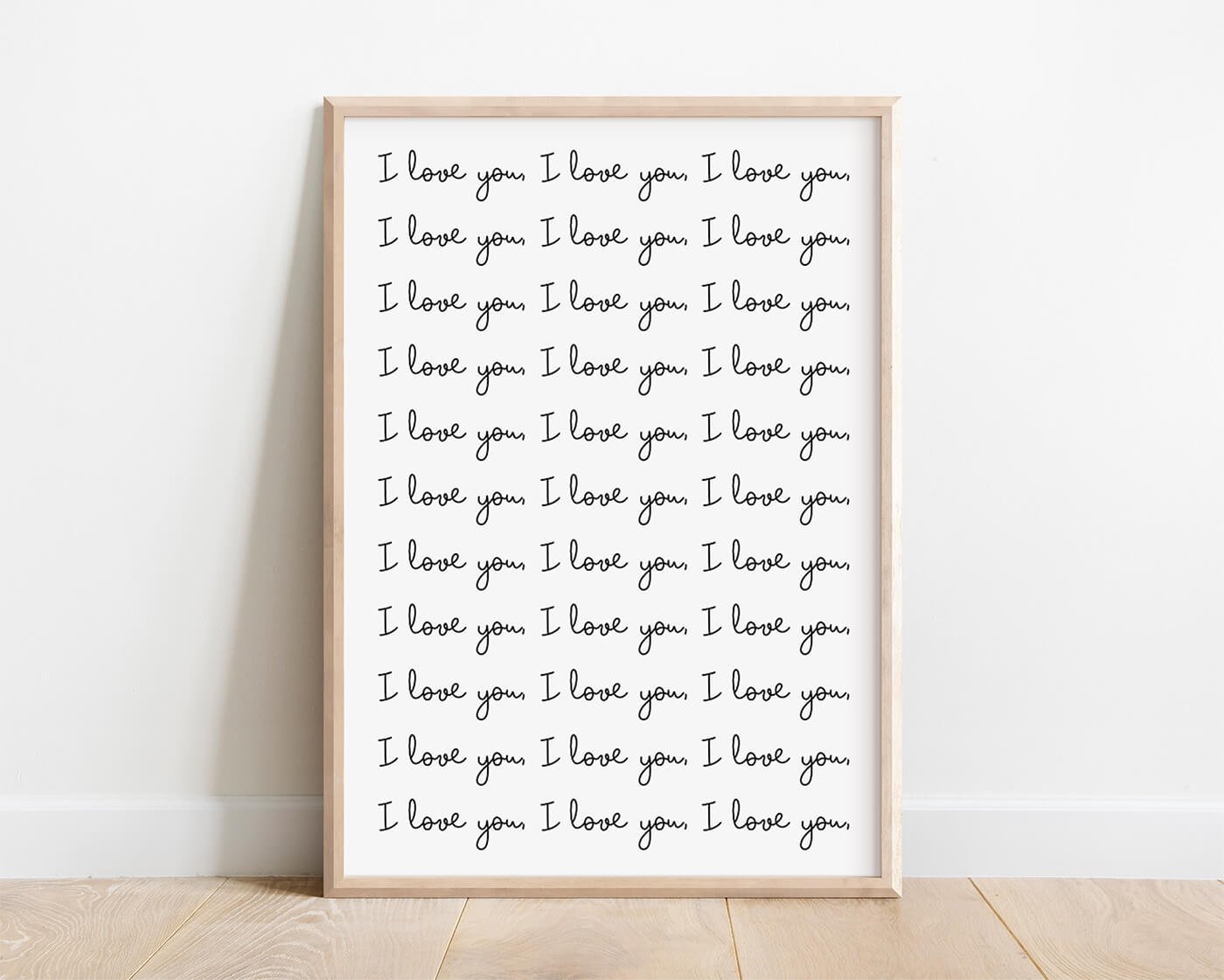 Black & White, I Love You Print