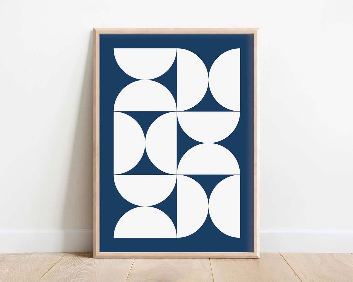 Blue Bauhaus Print