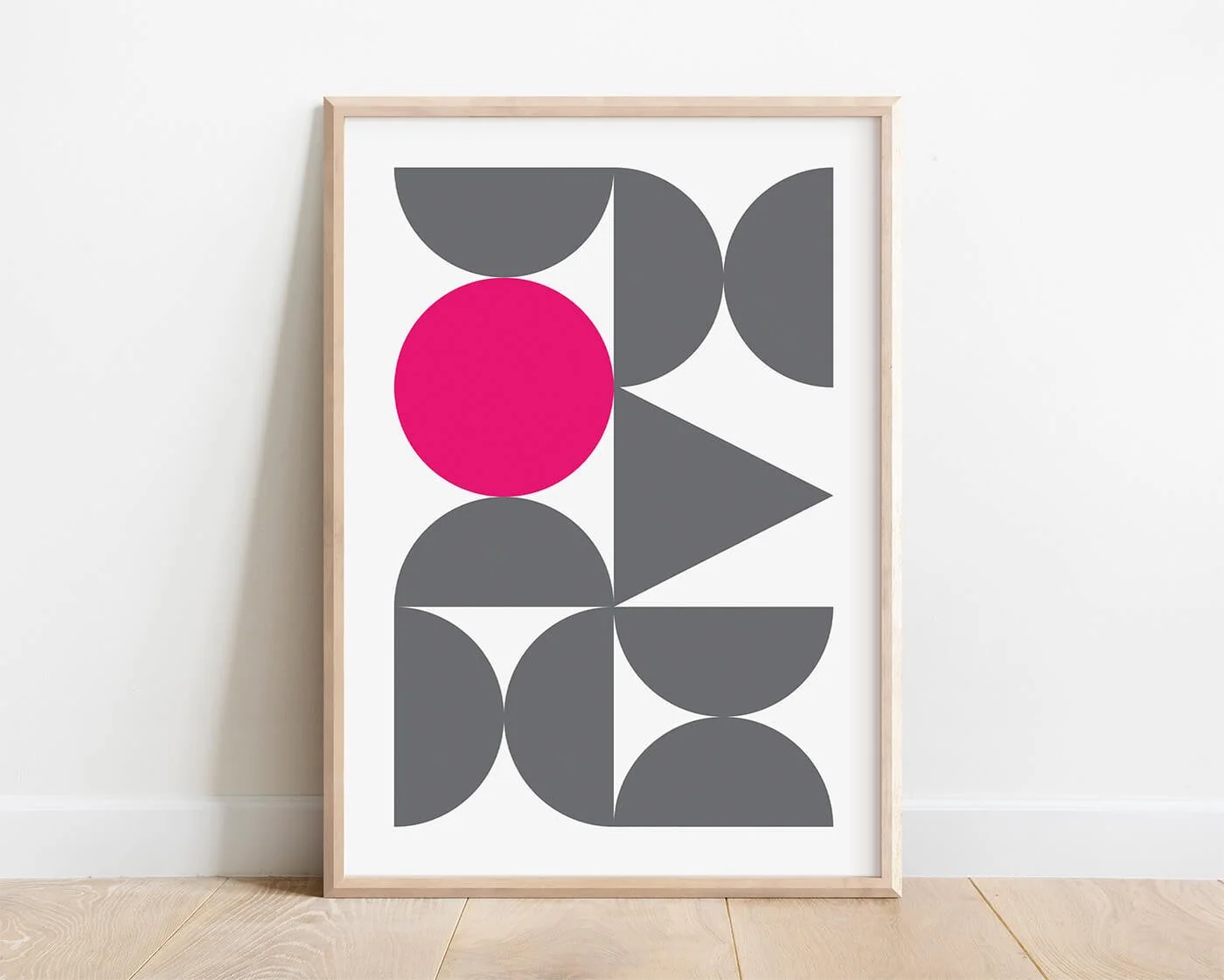 Grey Abstract Forms print