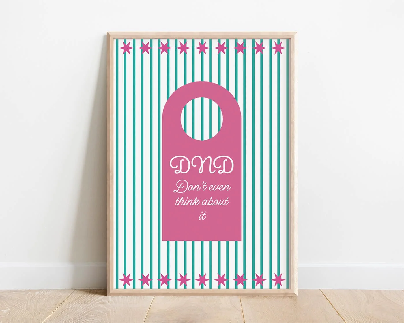 Pink, Do Not Disturb Print