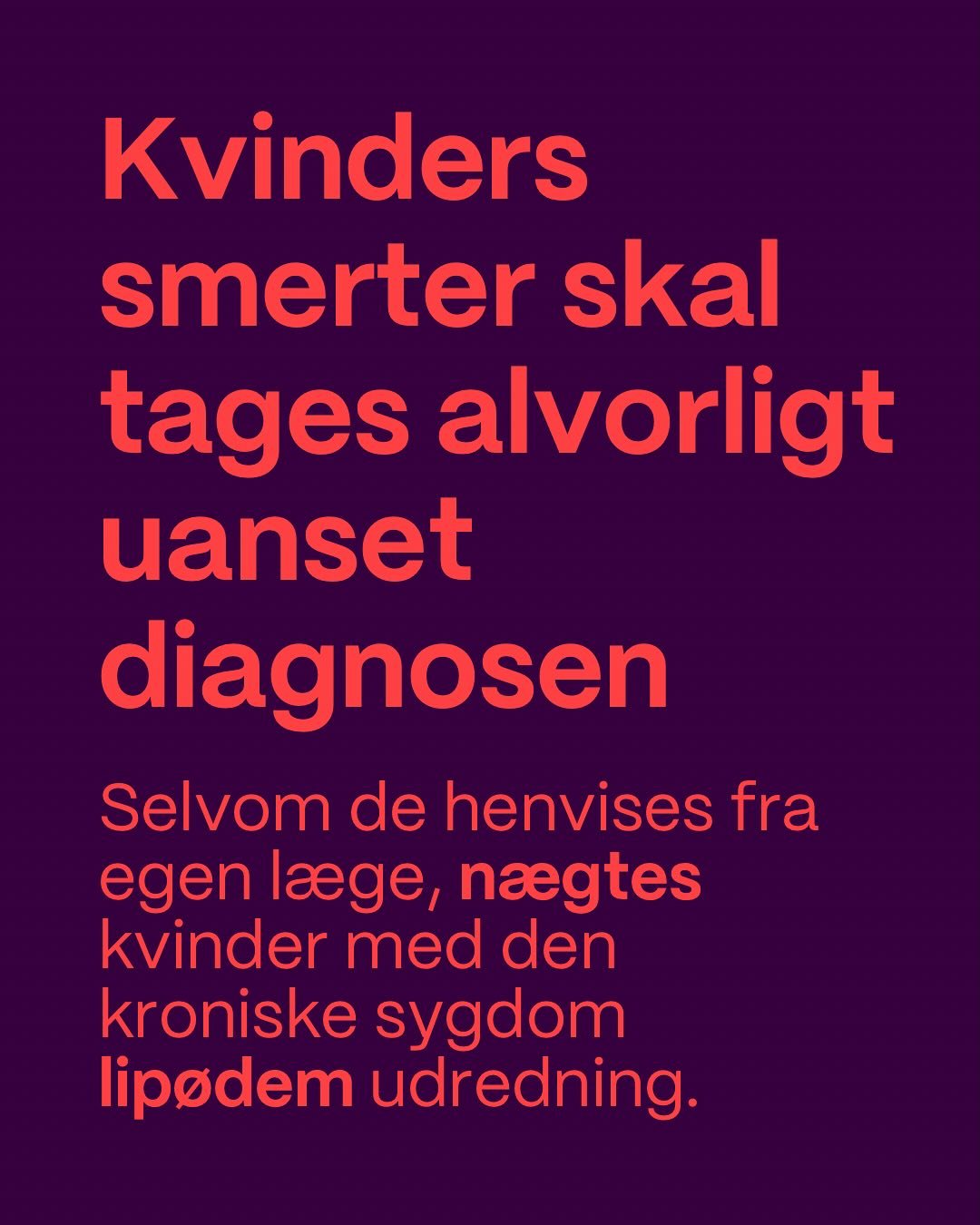 📣 KVINDER MED LIP&Oslash;DEM BLIVER OVERSET, MISFORST&Aring;ET OG N&AElig;GTES BEHANDLING 📣 

Lip&oslash;dem er en kronisk sygdom, der n&aelig;sten udelukkende rammer kvinder &ndash; og alligevel g&aring;r alt for mange i &aring;revis uden diagnose