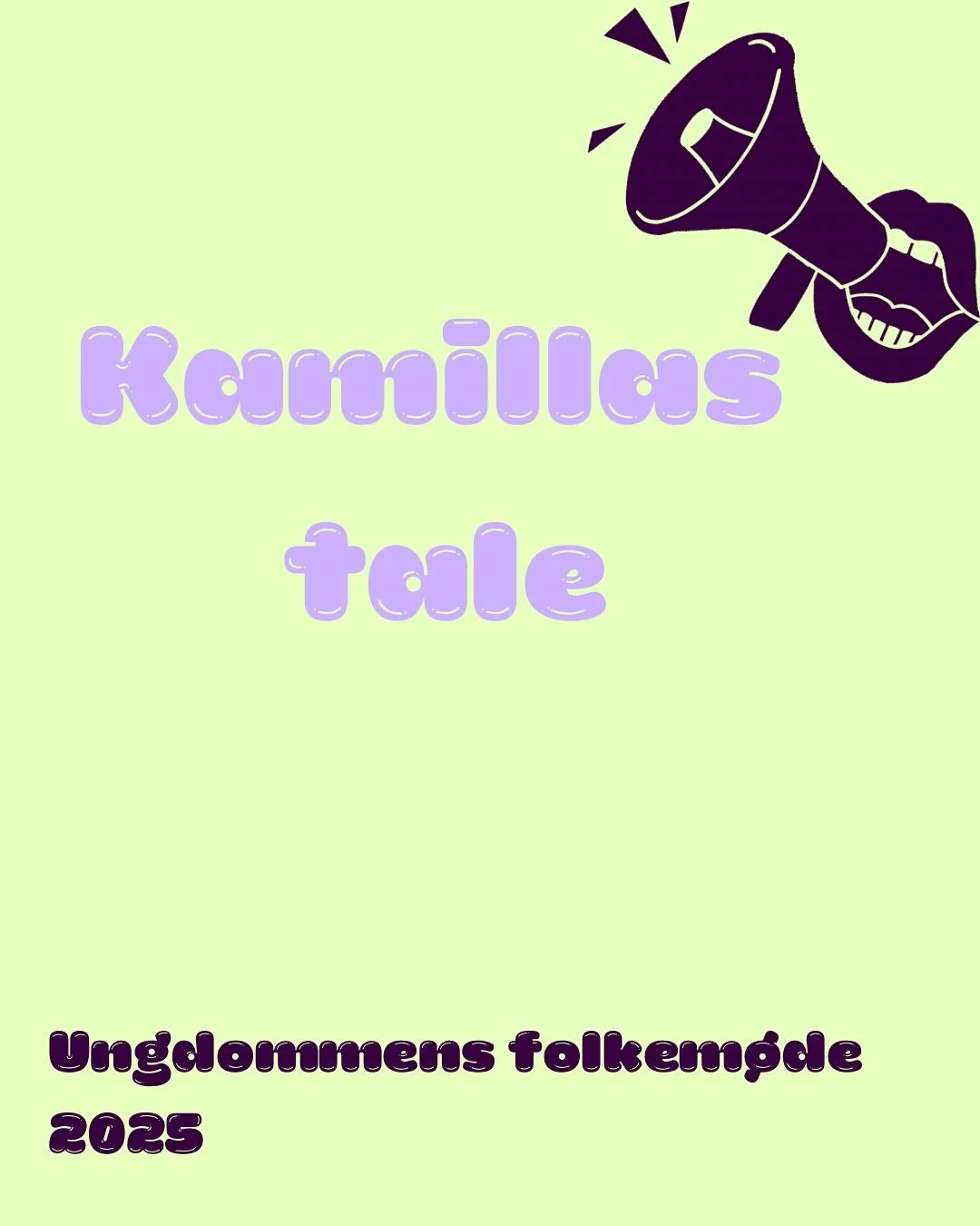@kamillaagathe tale fra @ungdommensfolkemoede 💜 
&ldquo;Alt for mange lever i voldens skygge, skabt i sproget, og det skal vi g&oslash;re noget ved! B&aring;de ved at lytte, l&aelig;re og snakke. Men SPECIELT ved at blande os! Bland jer n&aring;r I 