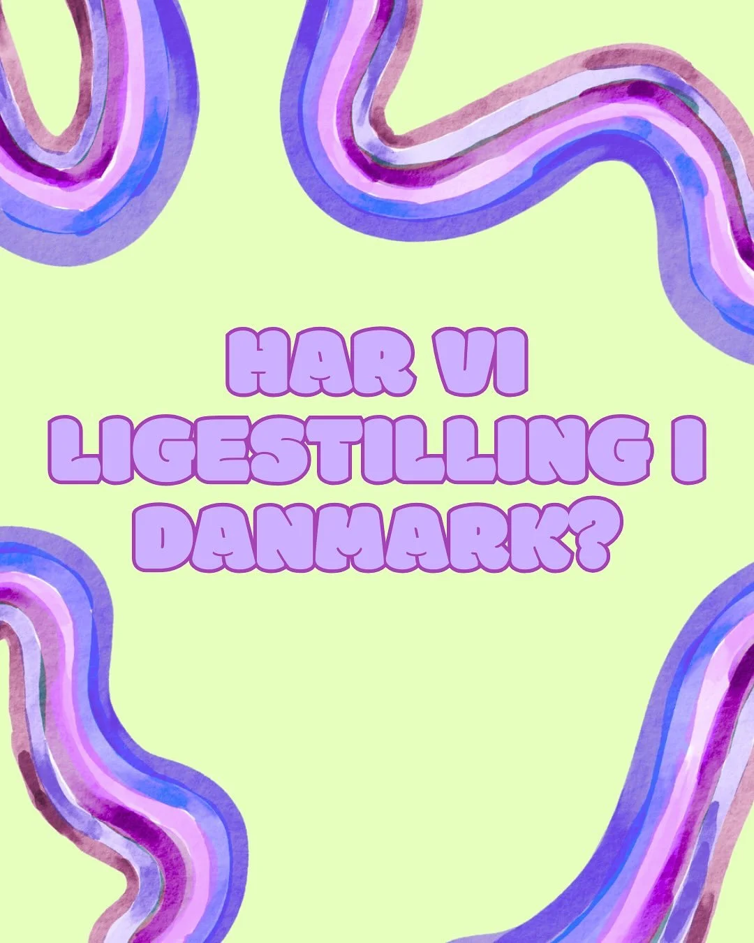 Hvordan st&aring;r det til med ligestillingen i Danmark? Mange t&aelig;nker m&aring;ske at vi allerede har ligestilling i Danmark. Nogle mener endda at ligestillingen er g&aring;et for langt. Der er en del punkter hvor vi mangler ligestilling i Danma
