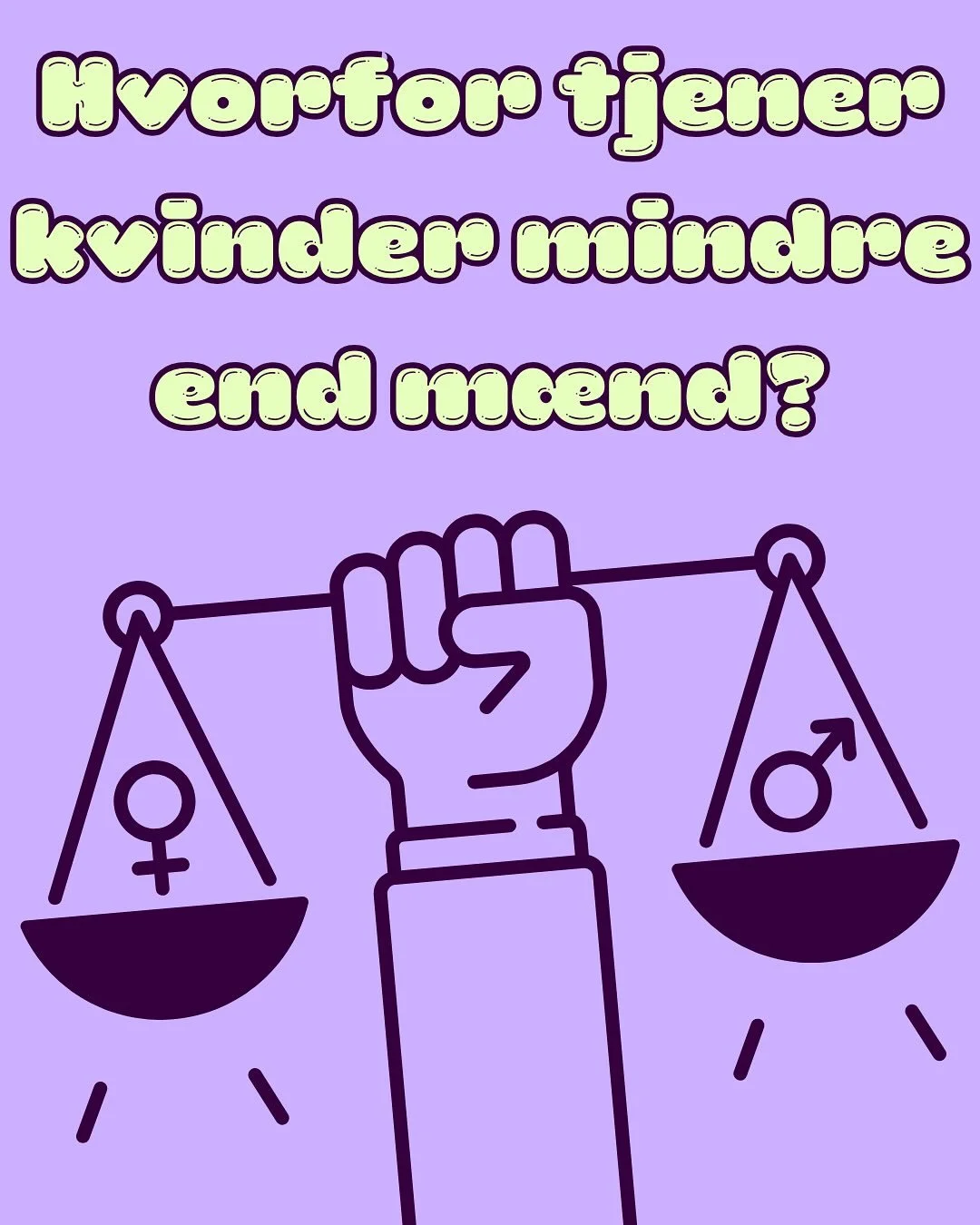 I dag tuner vi ind p&aring; et af de punkter, hvor vi mangler ligestilling i Danmark, nemlig l&oslash;n. Selvom vi har en lov, der skal sikre ligel&oslash;n, ser virkeligheden anderledes ud. L&aelig;s med og bliv (m&aring;ske) lidt klogere 💪🏽