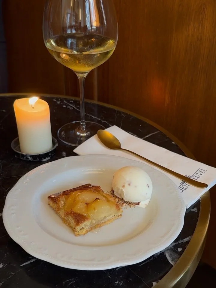‘Nee, nee, ik hoef geen toetje… ‘😒
Tarte Bourdaloue - Peer - Amandel
