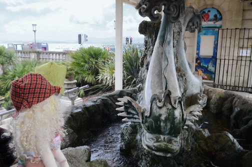 and met the big fish on the seafront