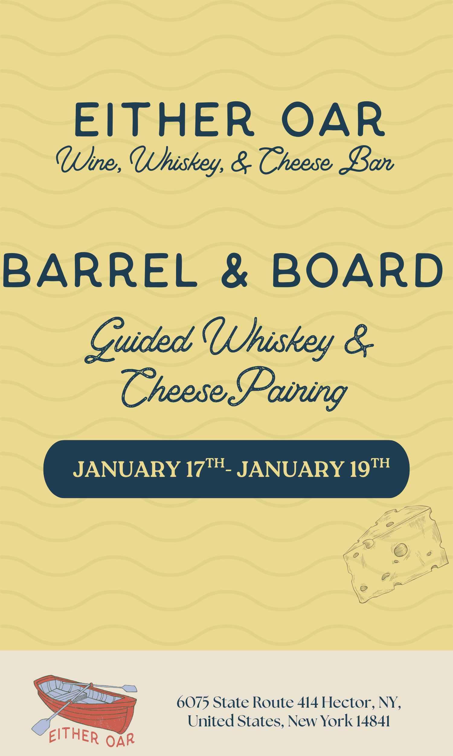 Barrel & Board: Guided Whiskey & Cheese Pairing