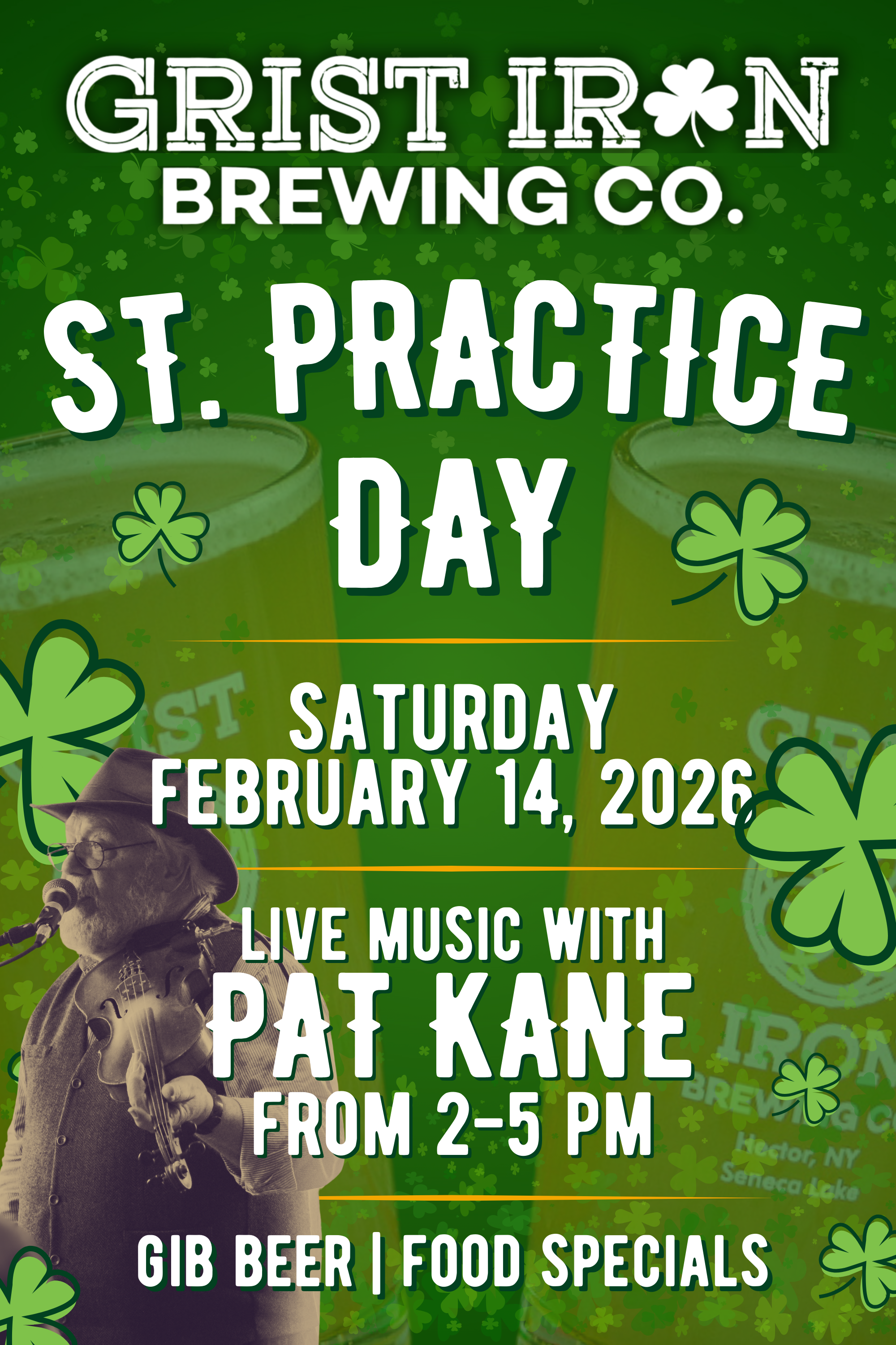 St. Practice Day with Pat Kane at Grist Iron Brewing Company