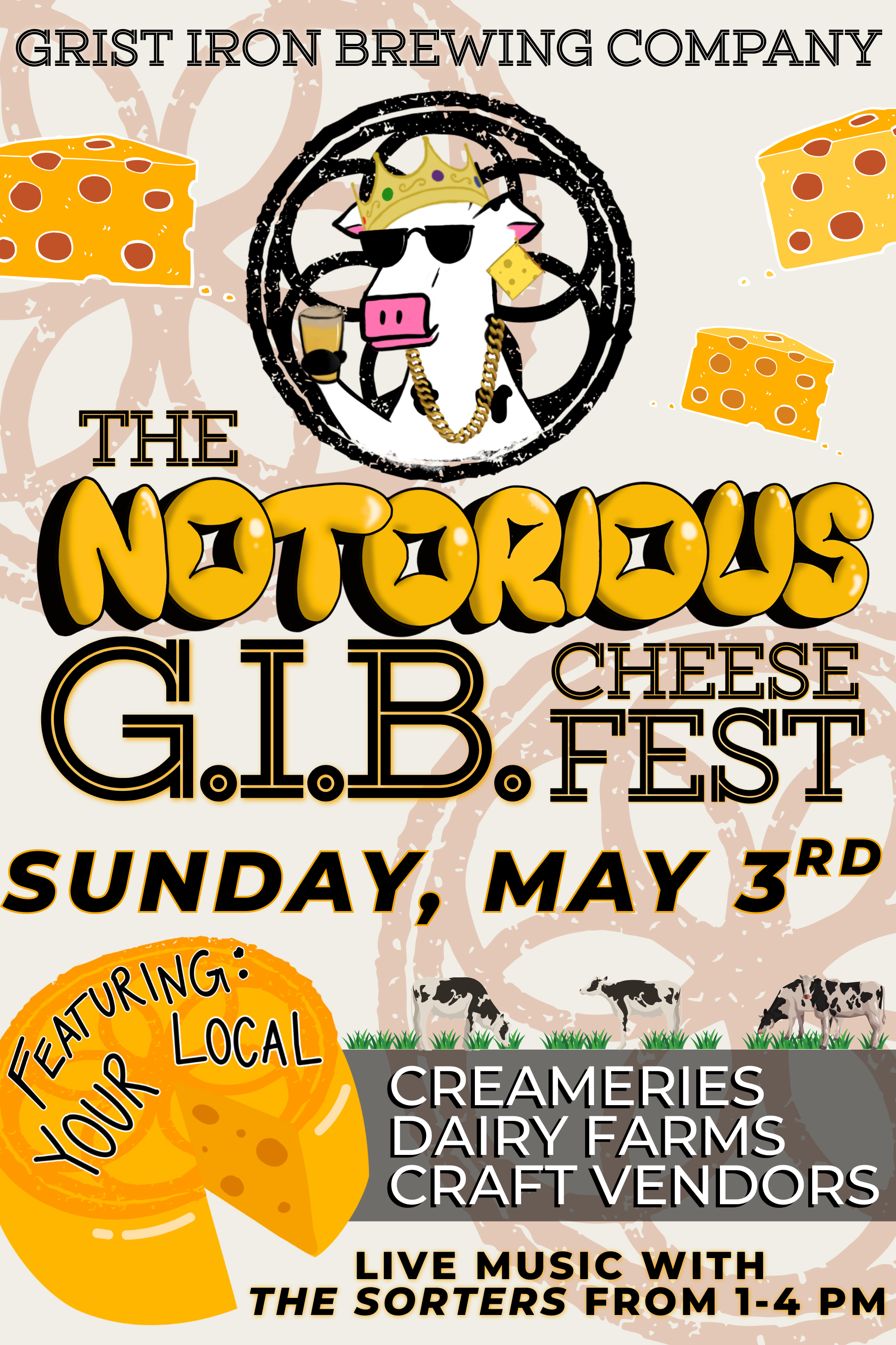 The Notorious G.I.B. Cheese Fest at Grist Iron Brewing Company