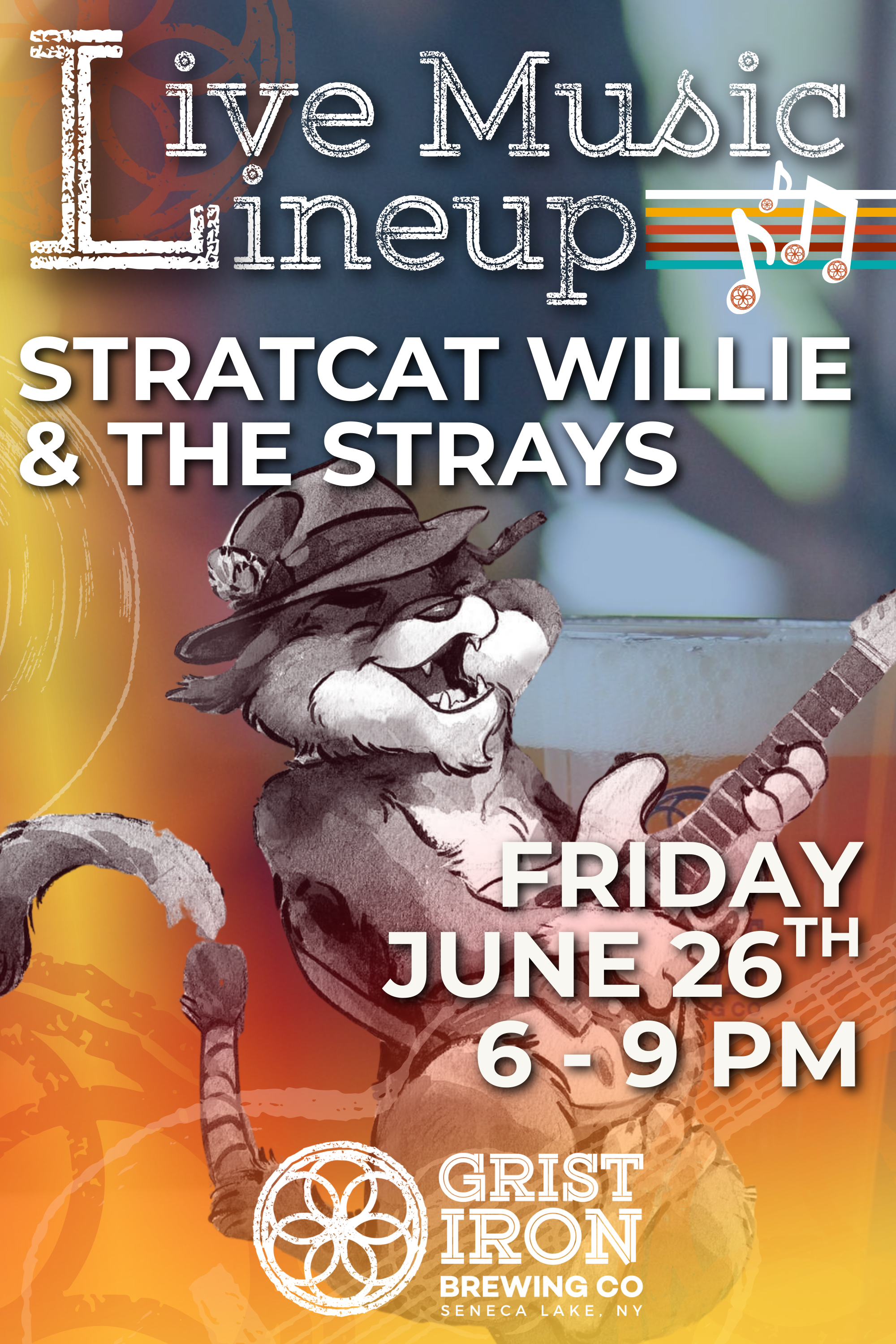 StratCat Willie & The Strays at Grist Iron Brewing Company