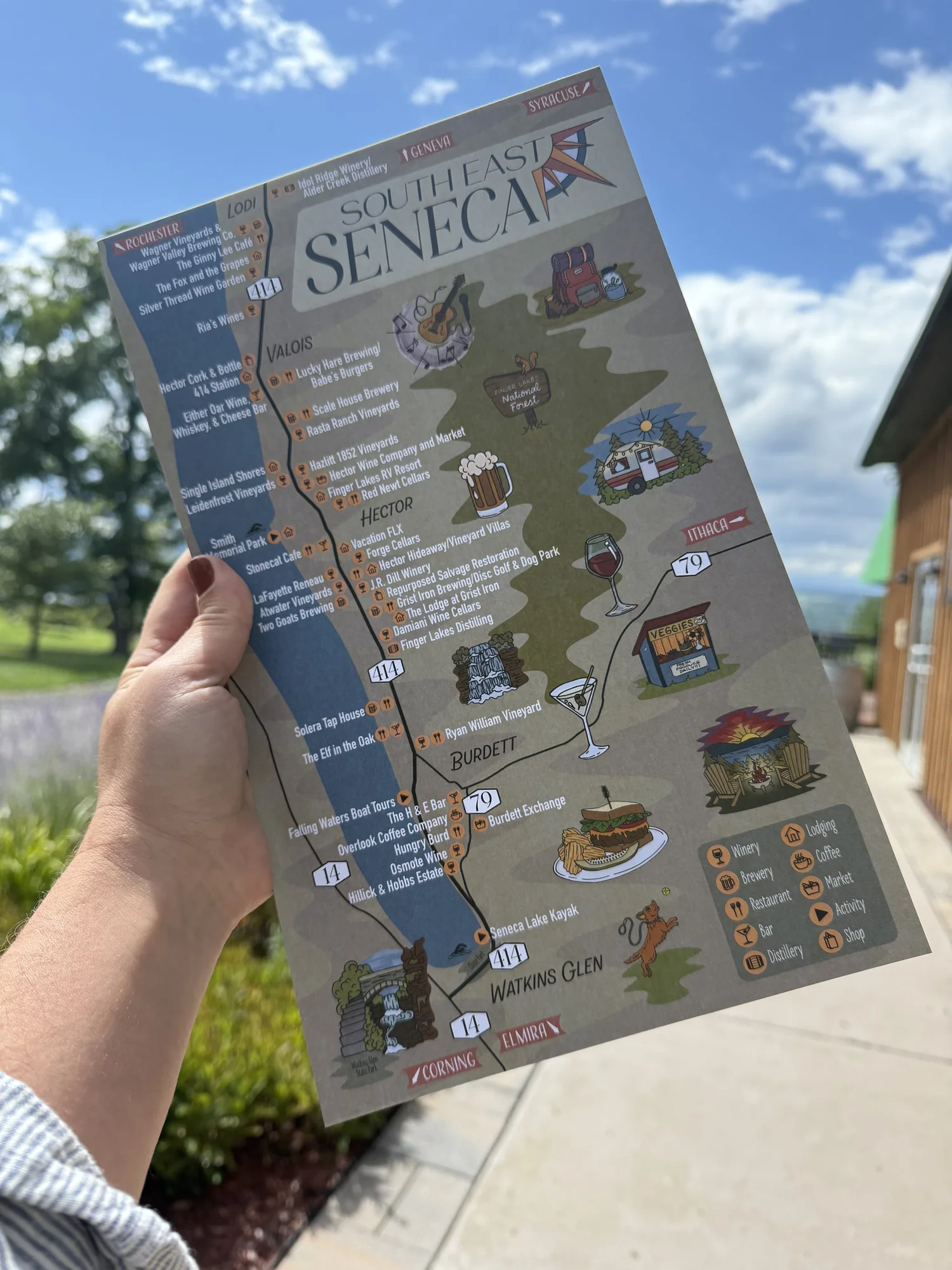 Seneca Mit Program Map Map and Scenic Byway — South East Seneca