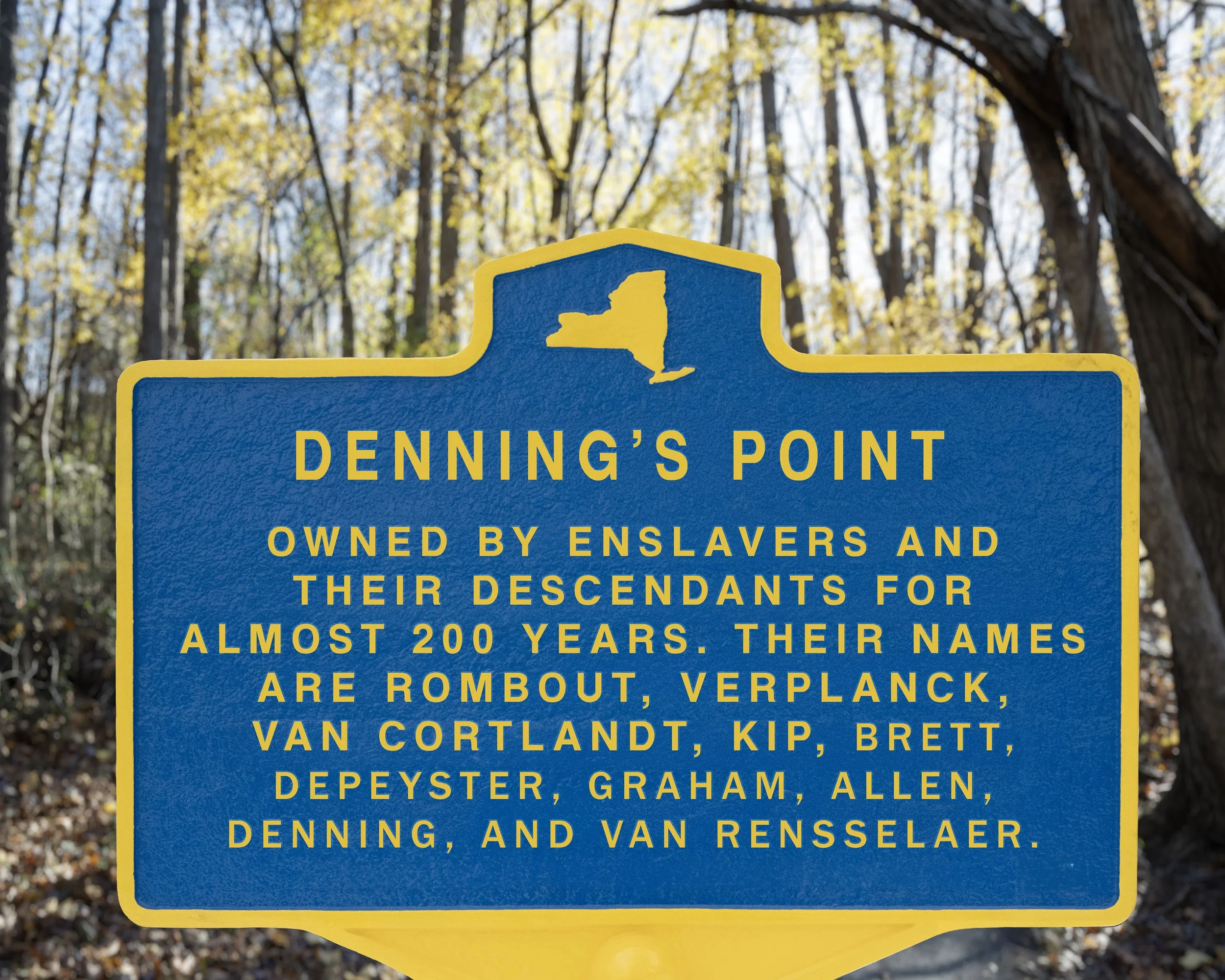 "Denning's Point (study for a new historical marker)," 2026, archival pigment print, 20 in. x 24 in.
