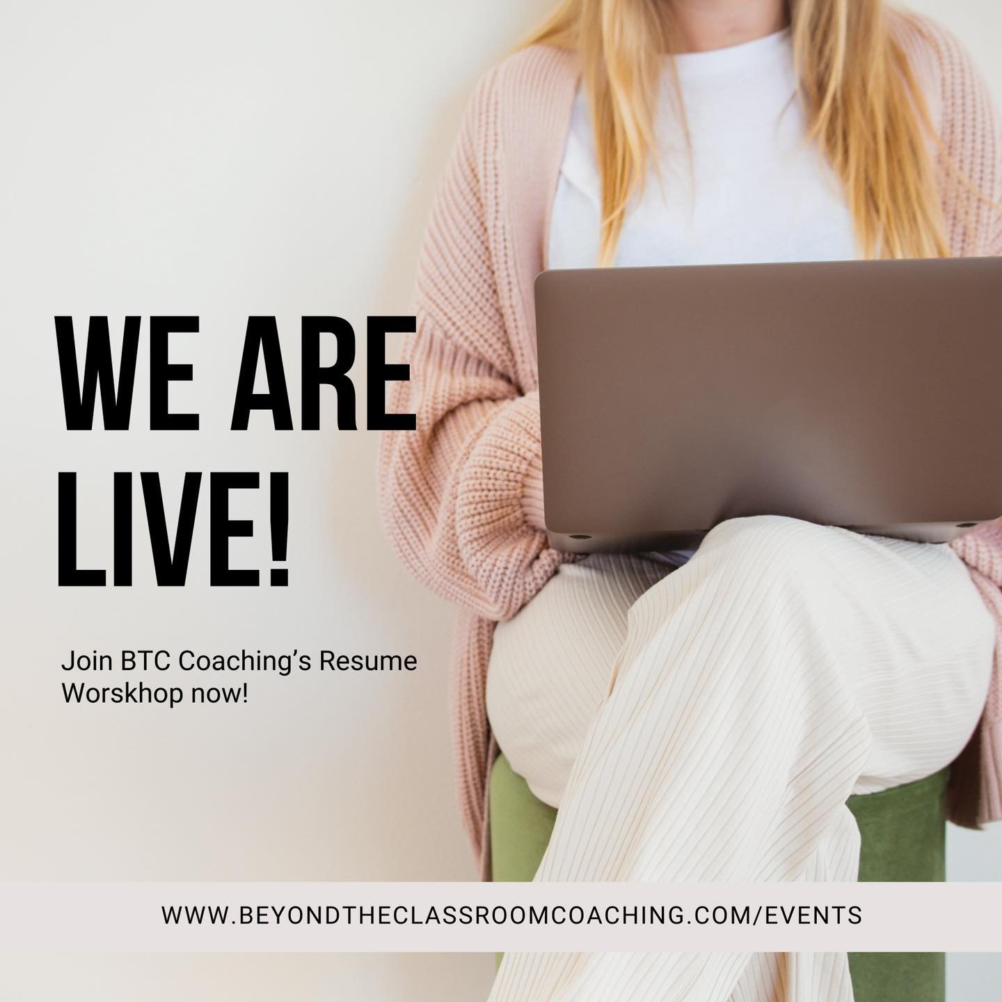 WE’RE LIVE! π²
Join our Founder, autumn_trumbs, for a free Resume Workshop from 7:30-8:30 pm EST!
We’re covering:
β
How to highlight your transferable skills
β
Which resume format best suits your career goals
β
What to include (and rem