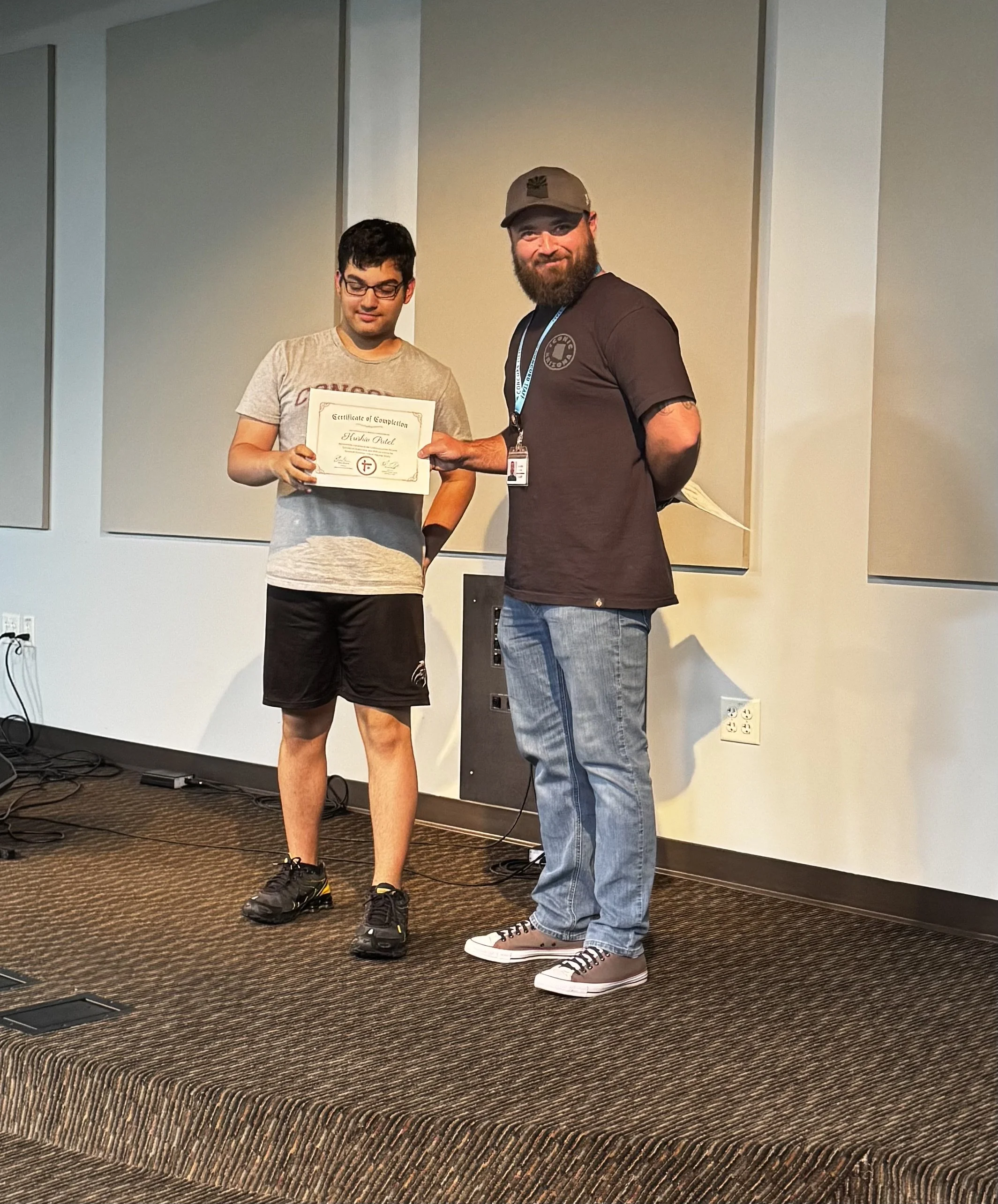 A student graduating last semester