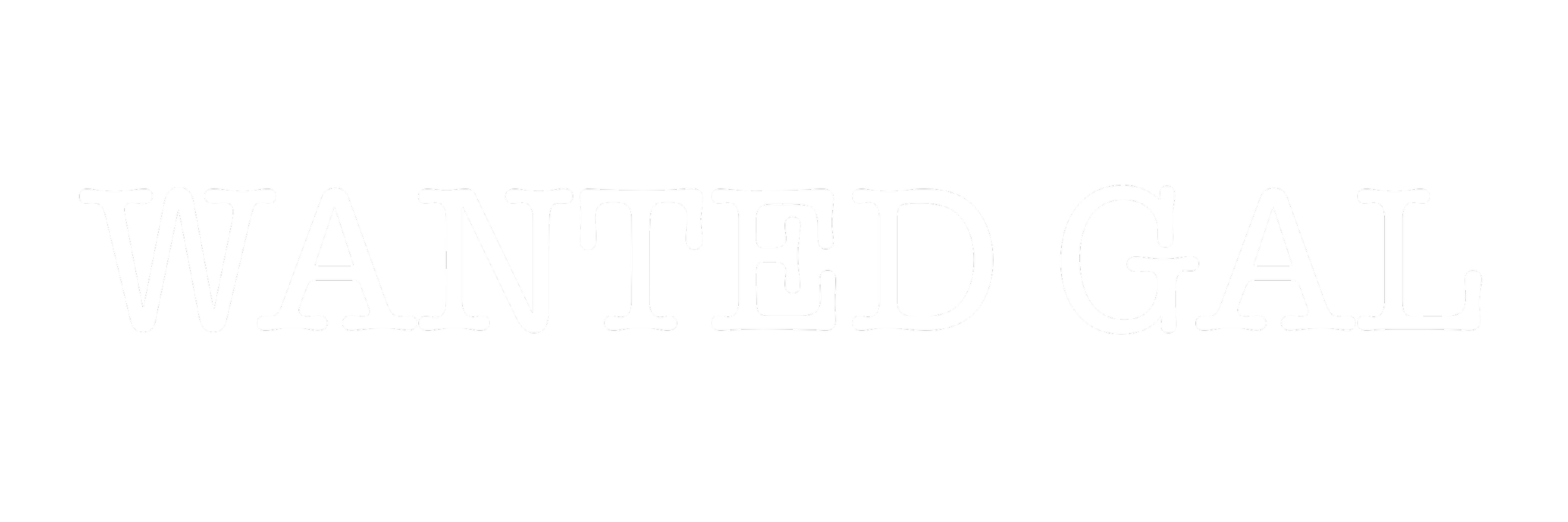 Wanted Gal — official band logo for media, publicity, and live performance bookings.