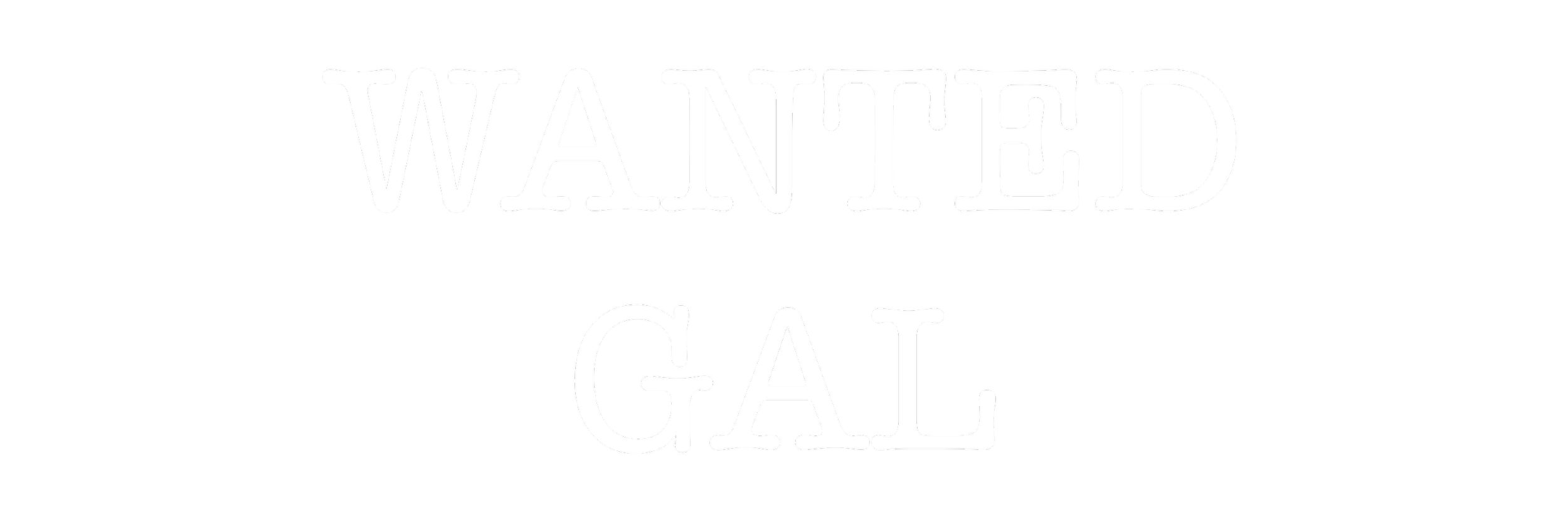 Wanted Gal — official band logo for media, publicity, and live performance bookings.