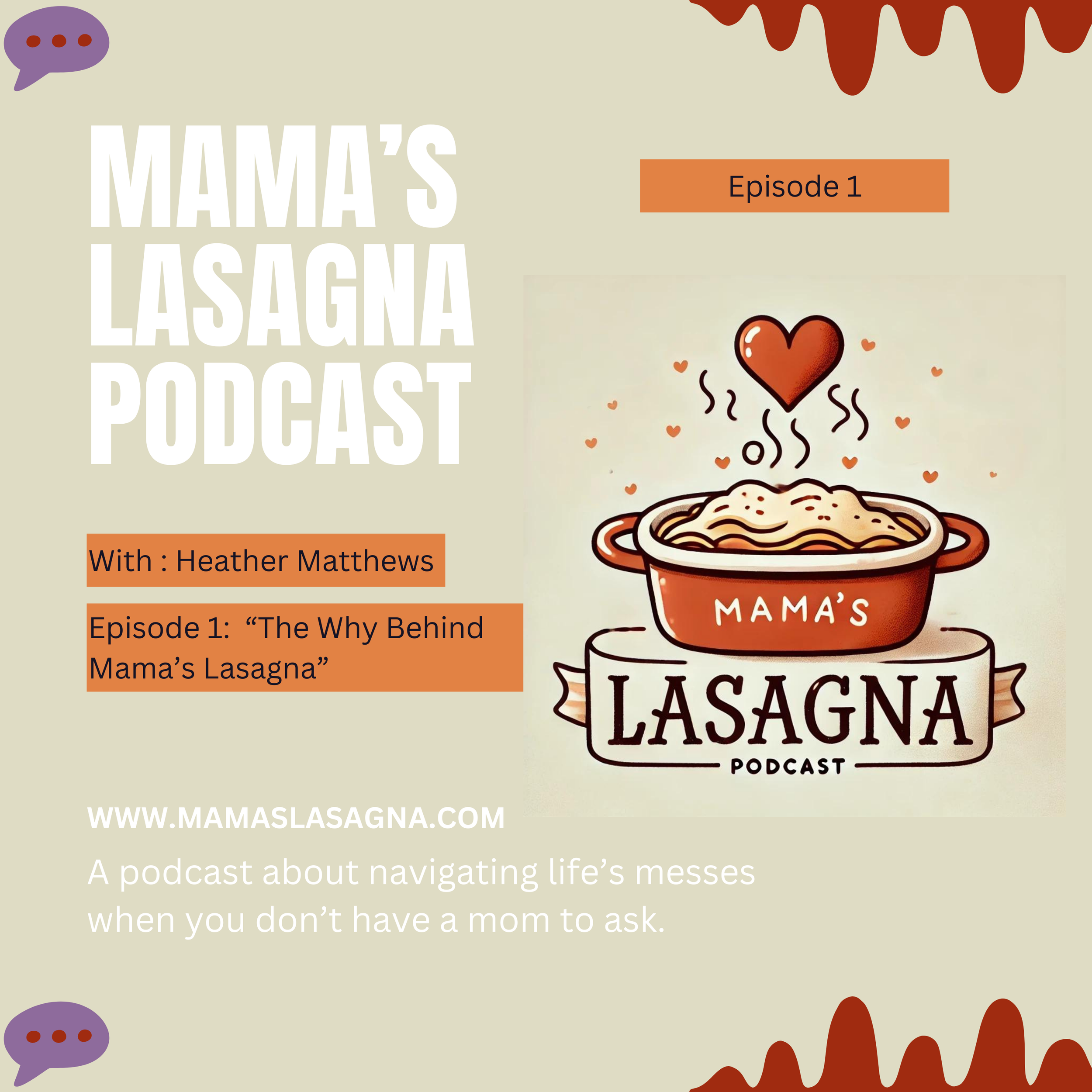 Episode 1:  The Why Behind Mama’s Lasagna