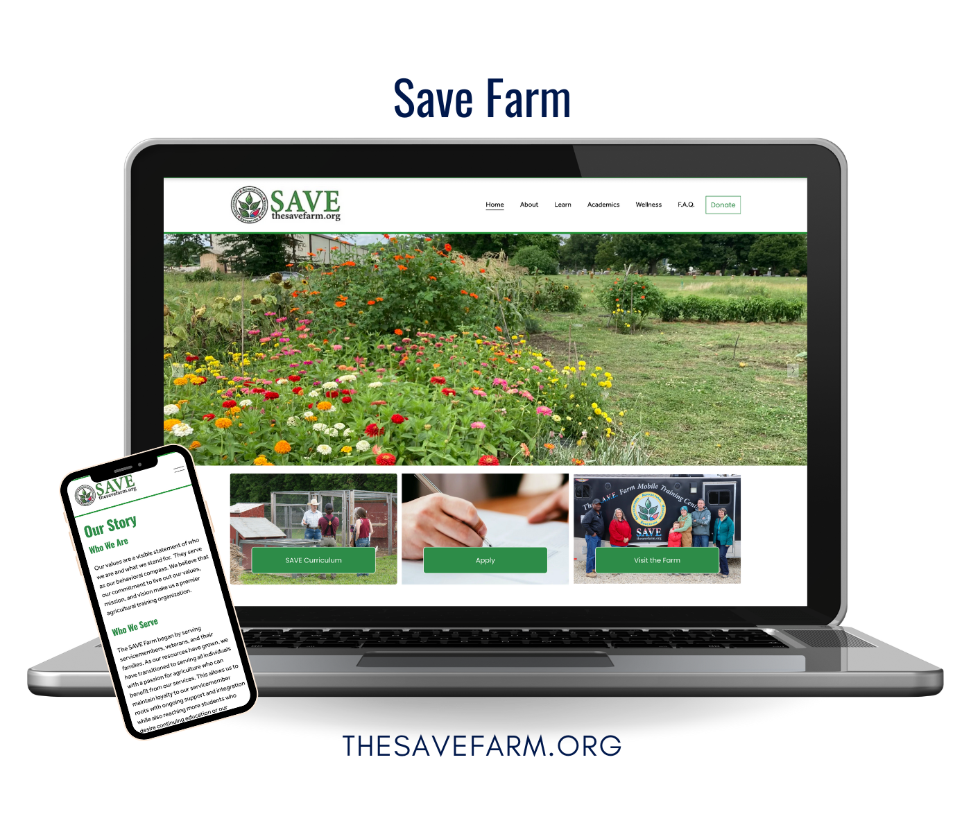 Farming for a cause website