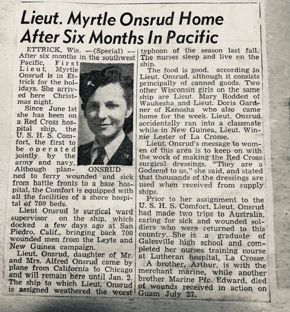 Myrtle Onsrud, Ettrick