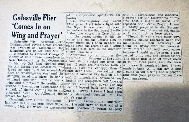 Roy Klandrud, Galesville