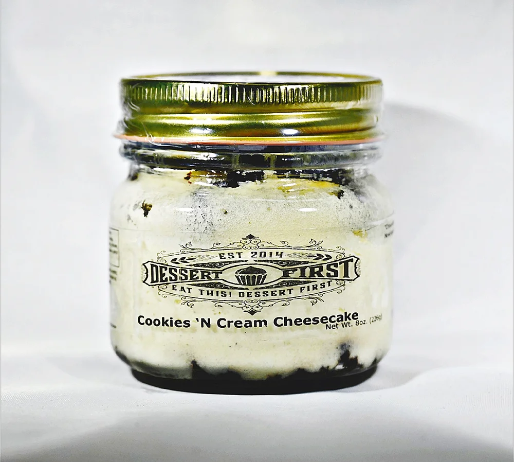 Cookies 'N Cream cheesecake jar