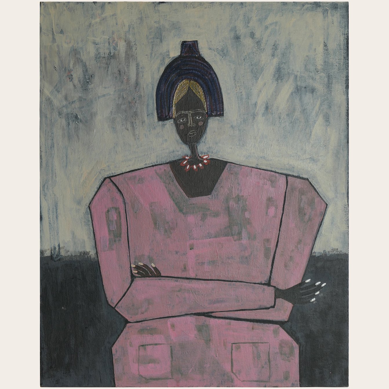 Ibi Meier-Oruitemeka
'Untitled', 2024 |
Painting, Acrylic on Canvas Board |
50.8 x 40.6cm / 20˝ x 16˝
(SOLD)