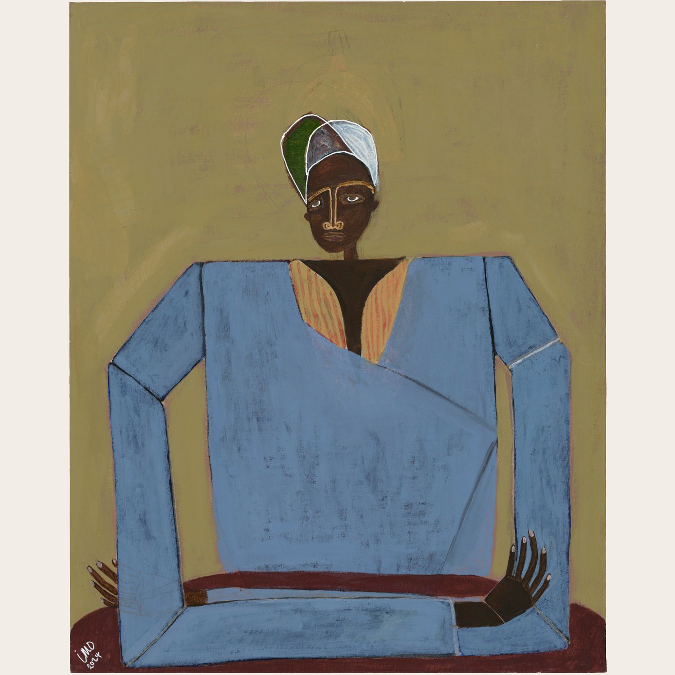 Ibi Meier-Oruitemeka
'Untitled', 2024 |
Painting, Acrylic on Canvas Board |
50.8 x 40.6cm / 20˝ x 16˝
(SOLD)