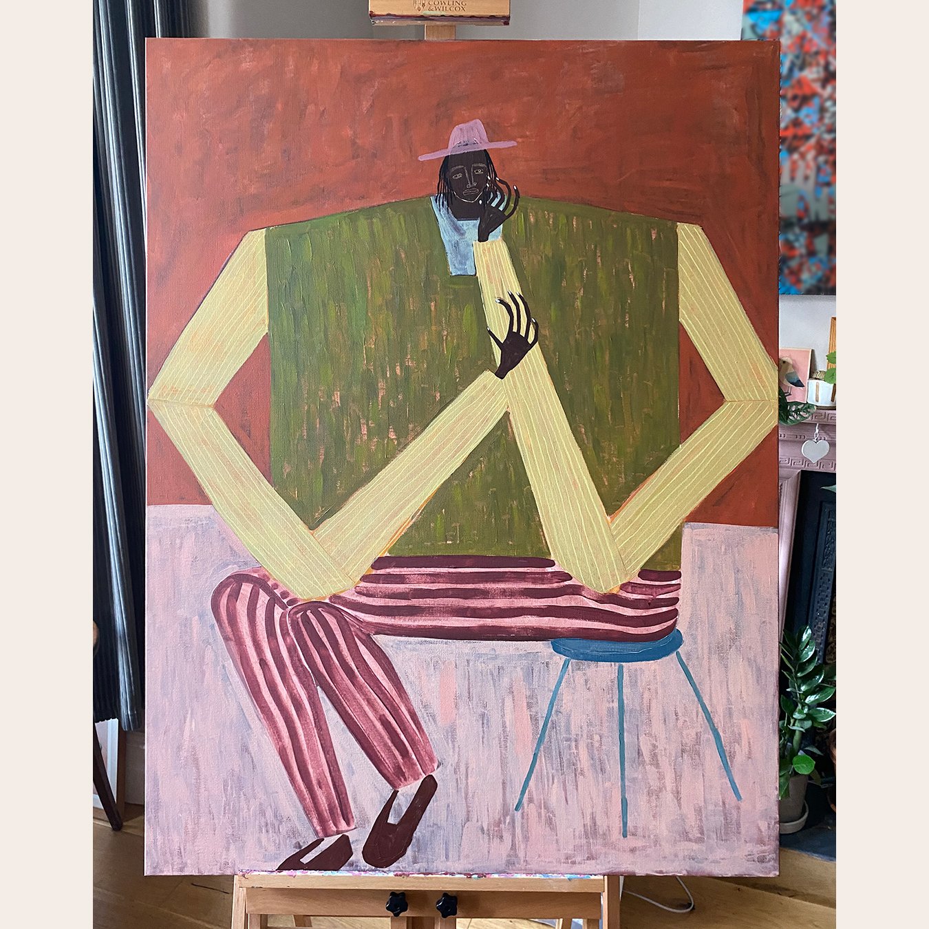 Ibi Meier-Oruitemeka
'Take A Moment', 2024 |
Painting, Acrylic on Canvas |
122 x 91.5cm / 48” x 36"
(SOLD)