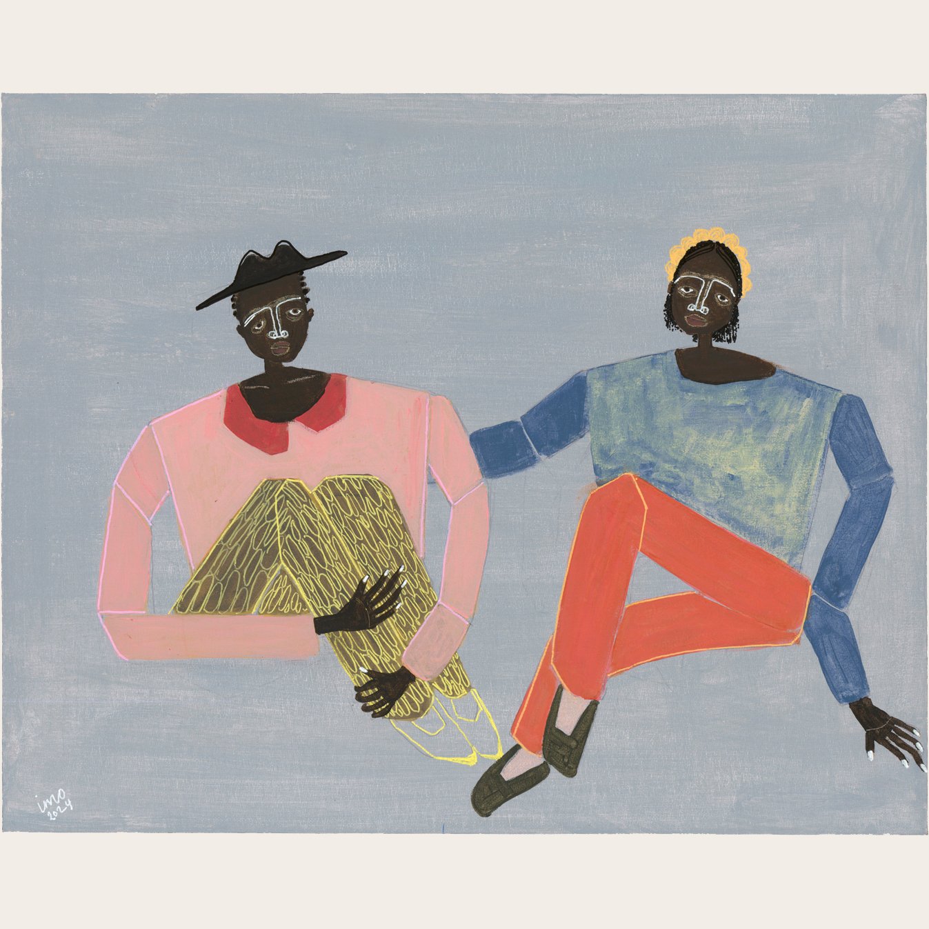 Ibi Meier-Oruitemeka
'Untitled', 2024 |
Painting, Acrylic on Canvas Board |
40.6 x 50.8cm / 16˝ x 20˝
(SOLD)