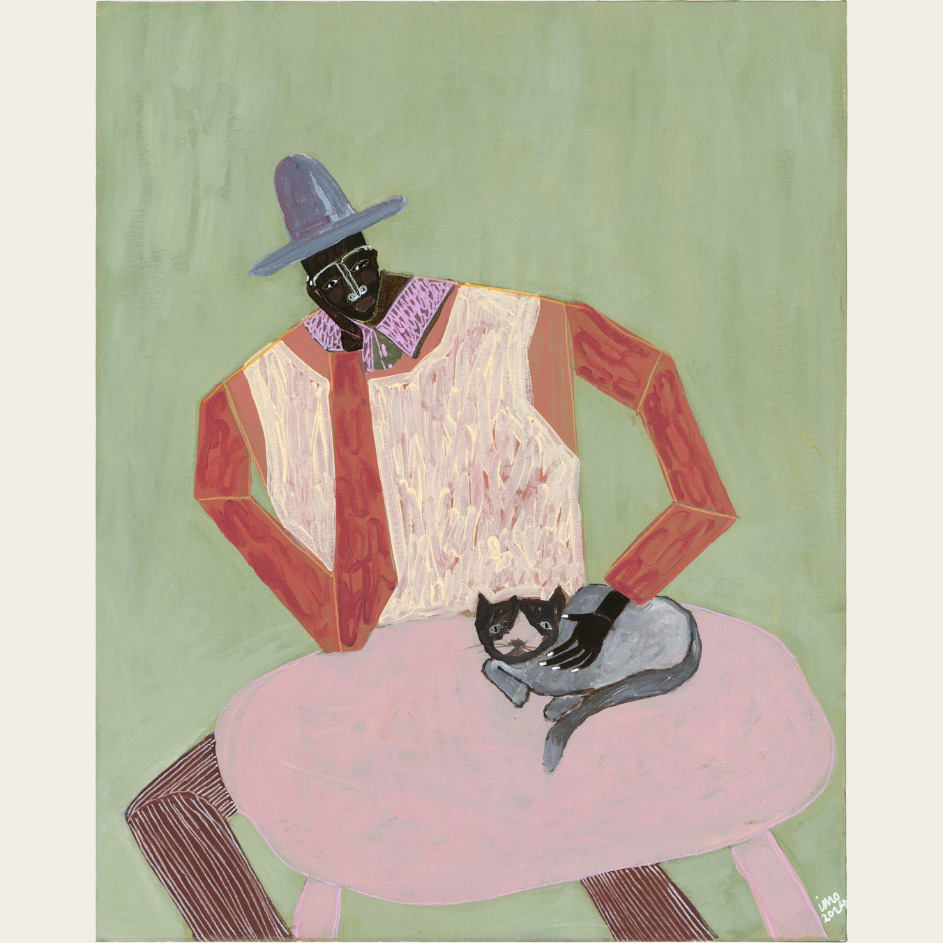 Ibi Meier-Oruitemeka
'Untitled', 2024 |
Painting, Acrylic on Canvas Board |
50.8 x 40.6cm / 20˝ x 16˝
(SOLD)