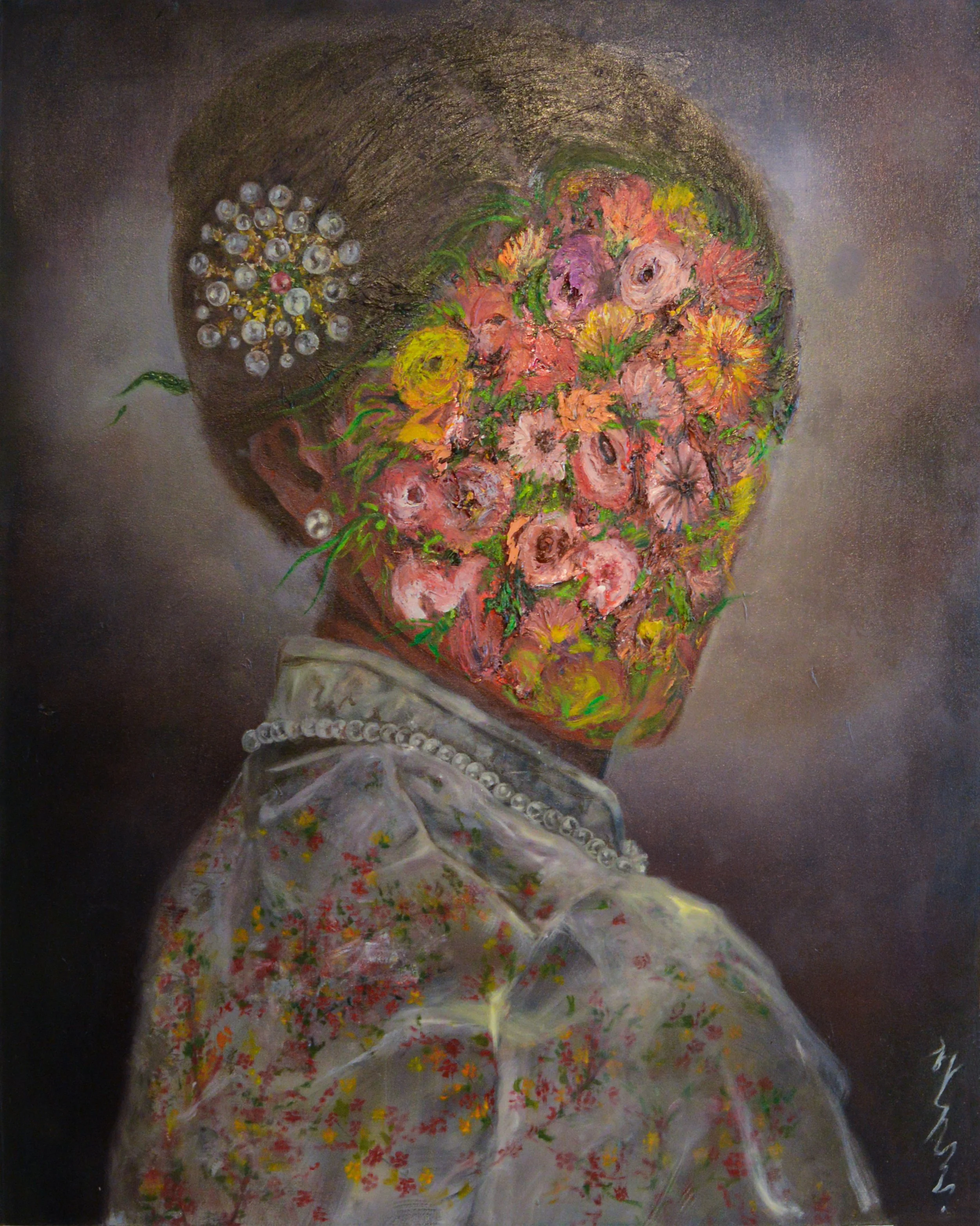 "A Letter to Self" 
Oil on canvas
48”x60”