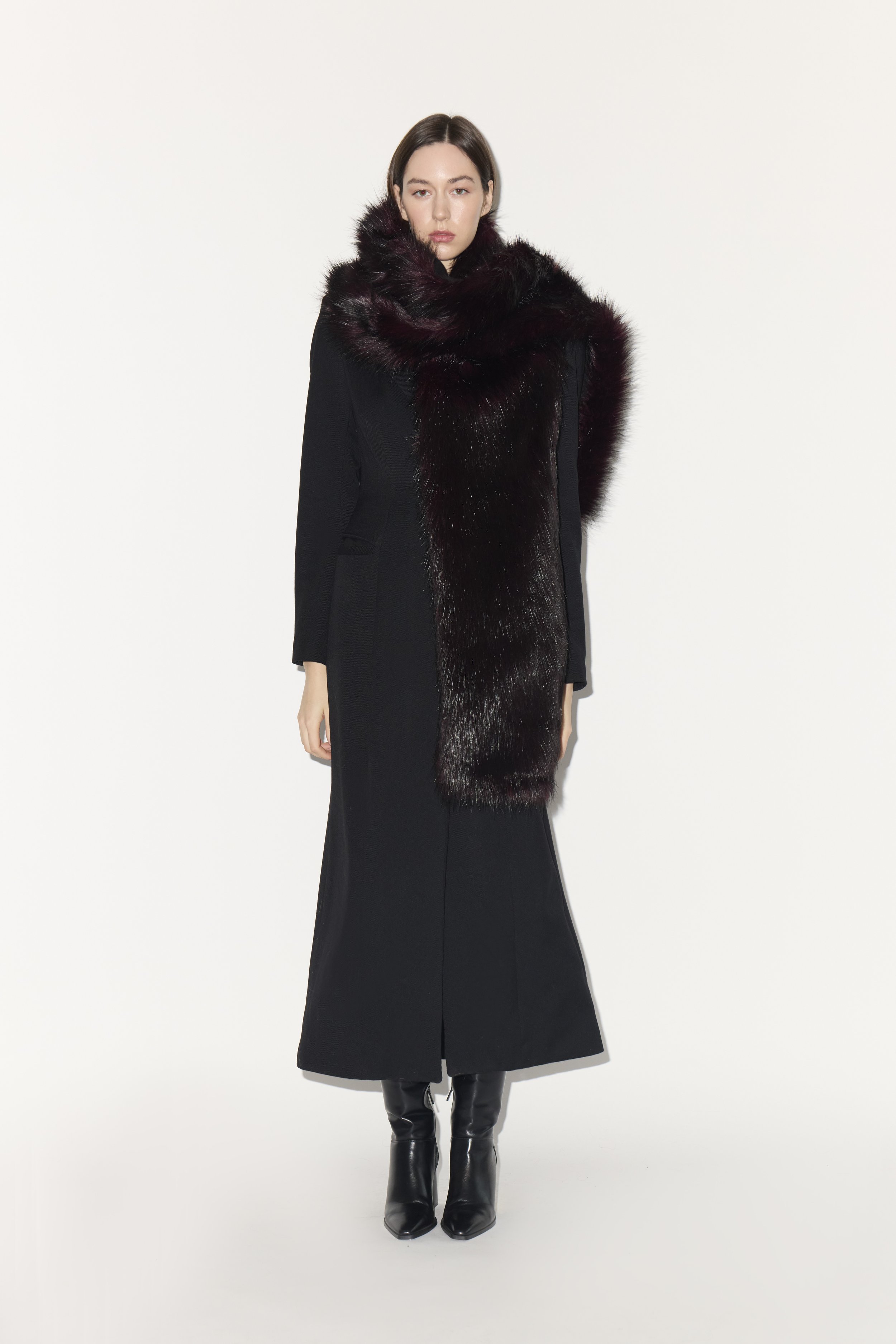 4.0 faux fur oversized scarf