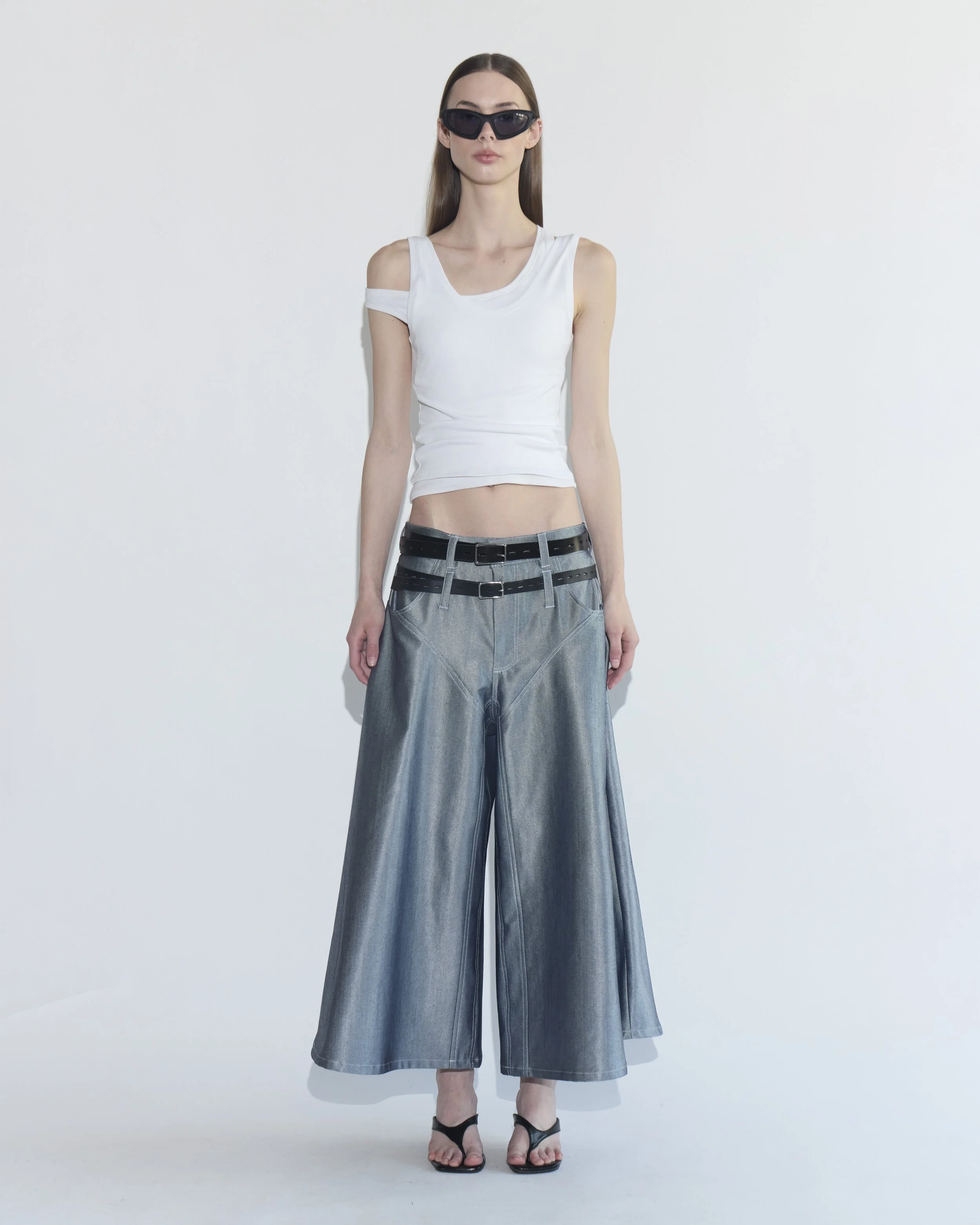 5.0 cullotes jeans in blue