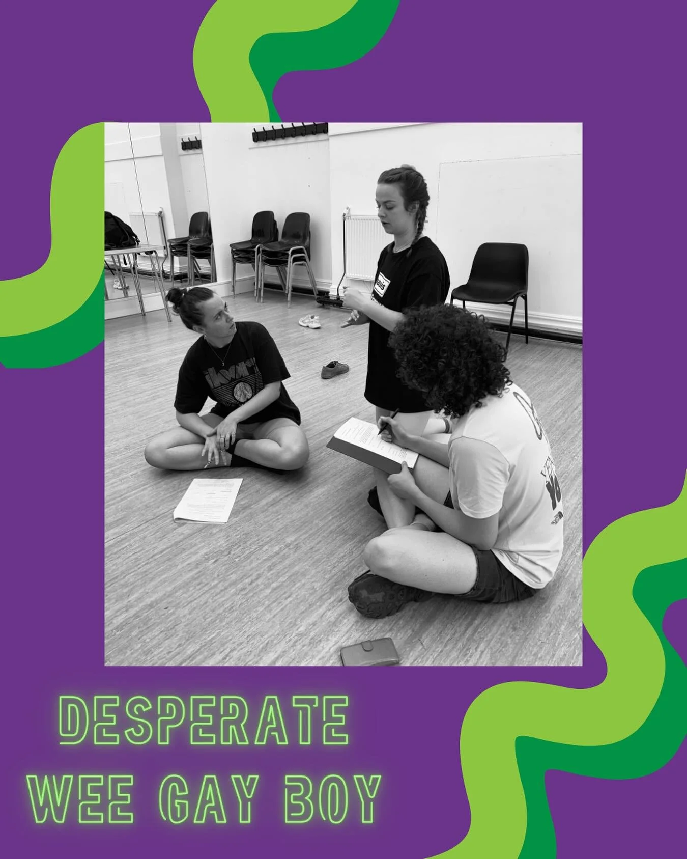 We&rsquo;ve been in rehearsals all week with the team for DESPERATE WEE GAY BOY 💜💚 The shots are poured, TikTok dances are learnt, and we&rsquo;re ready to join with an audience

Catch the ALL NEW version of the show TONIGHT at Camden People&rsquo;