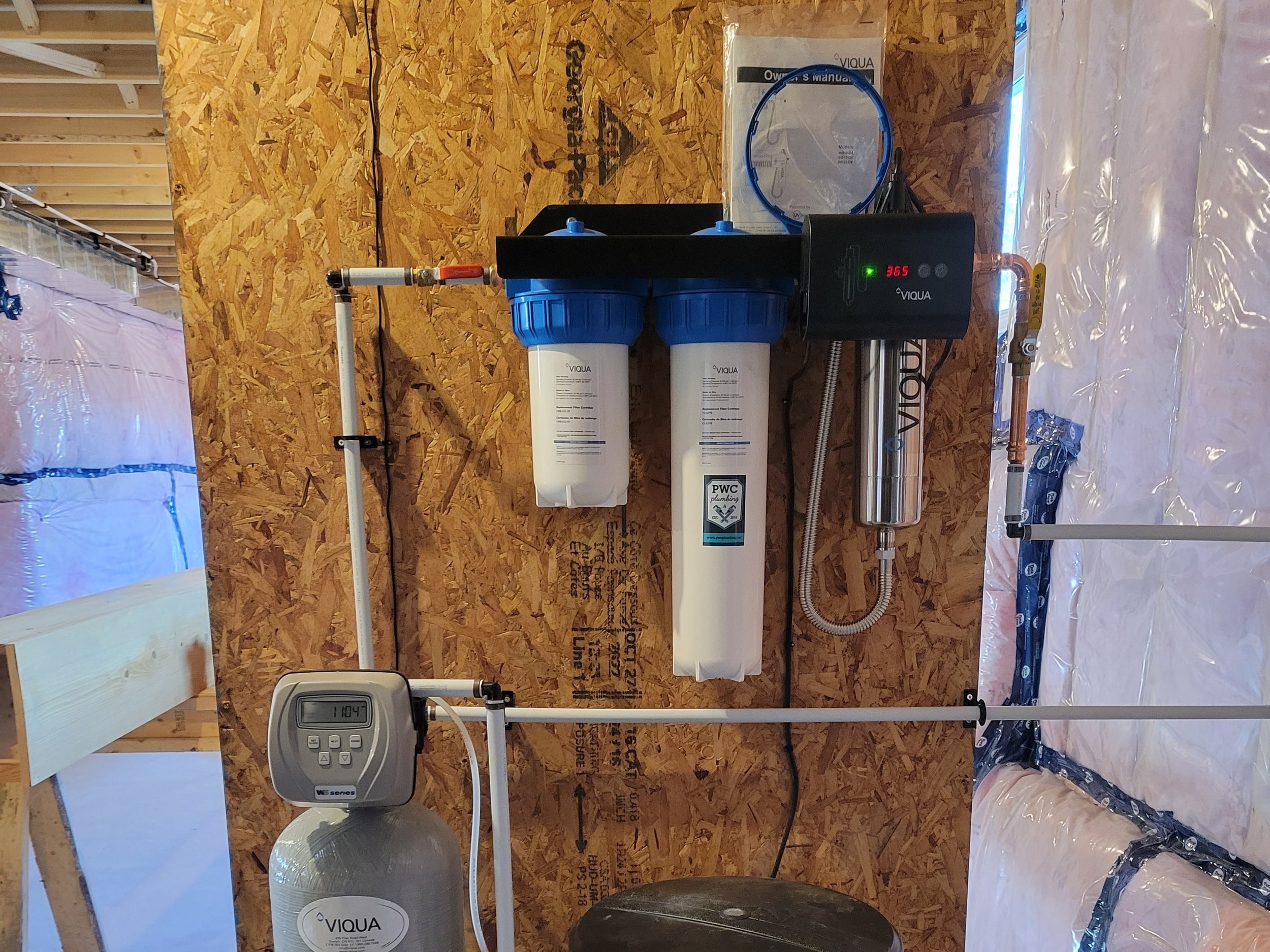 Residential water treatment system for improving household water quality in Springwater.