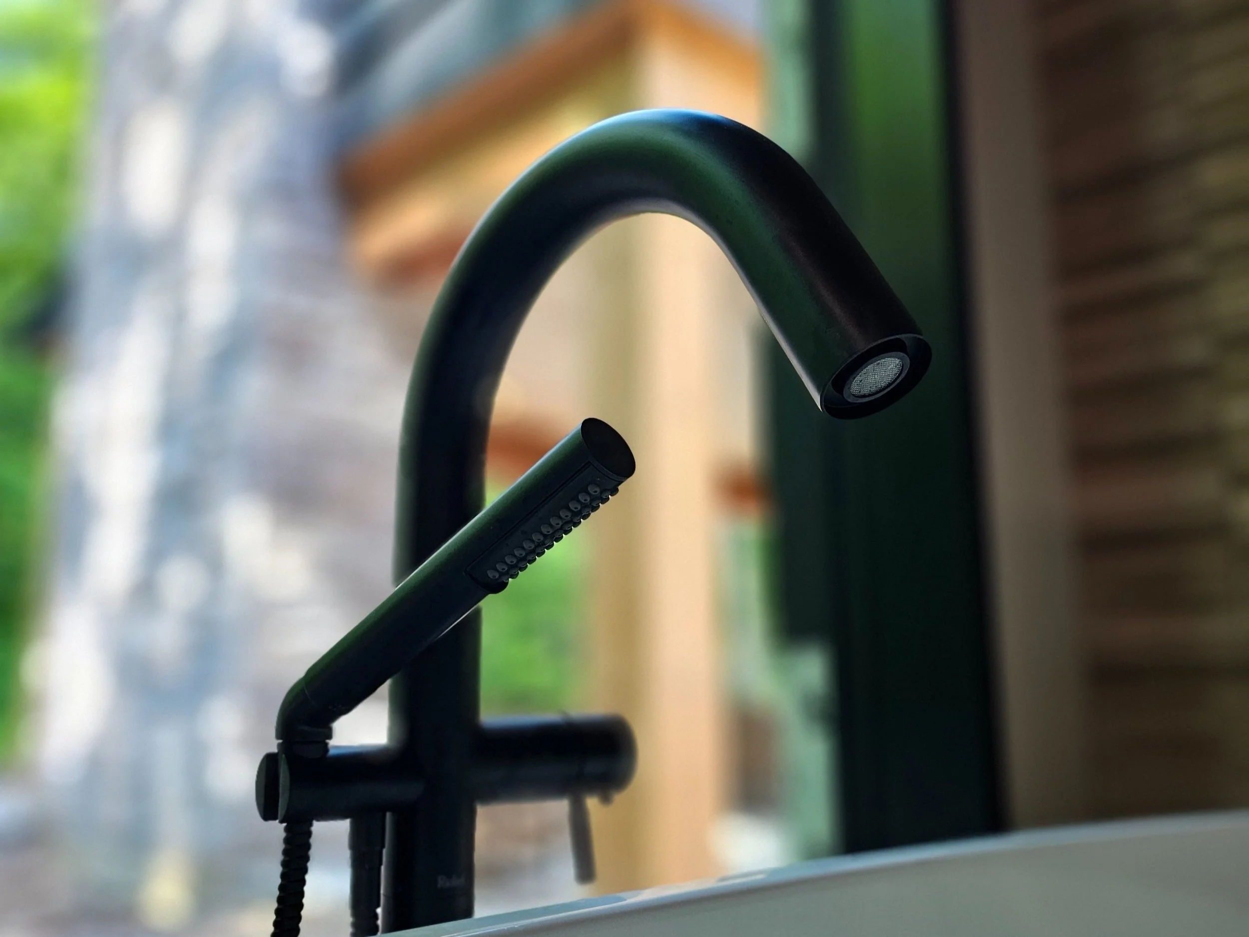 Modern plumbing fixture installed in a Springwater home