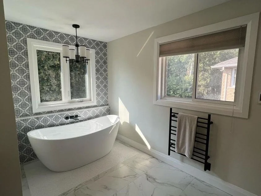 Bathroom plumbing installation completed for a Springwater homeowner