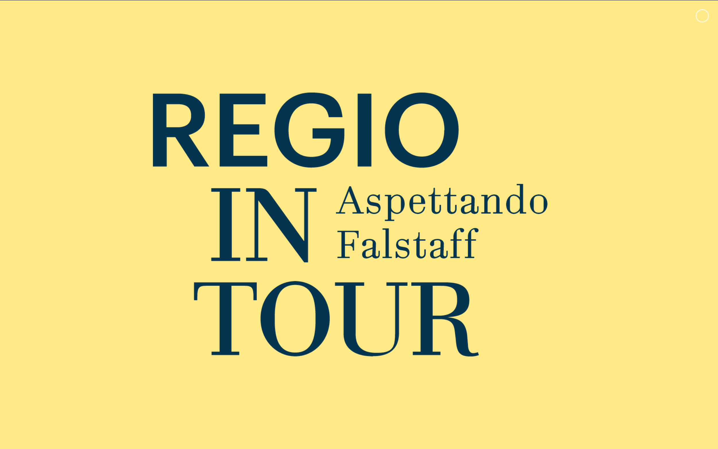 Regio in Tour - Aspettando Falstaff