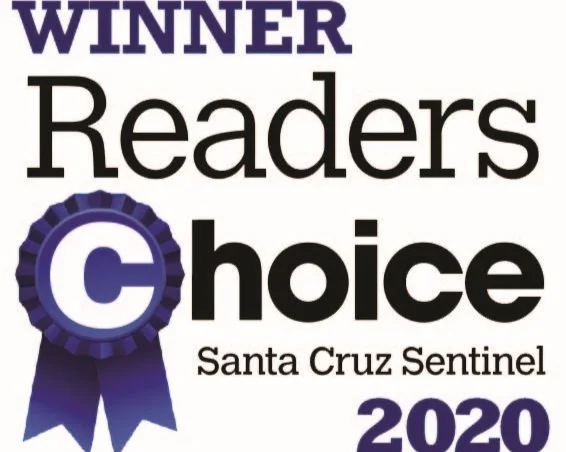 Best Contractor Award certificate for the Santa Cruz Sentinel Readers' Choice 2020