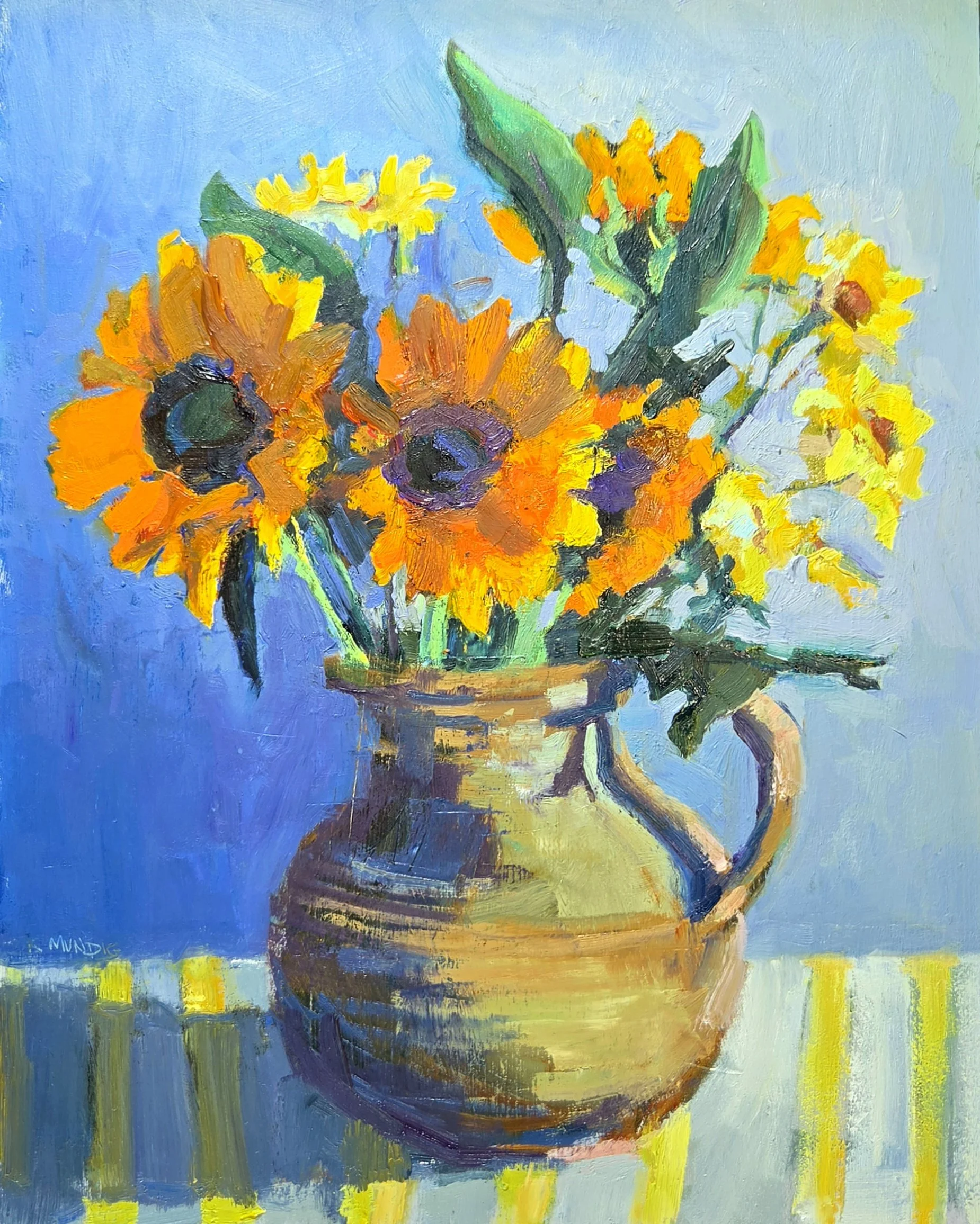 Yellow, 14 x 11 inches, oil on panel