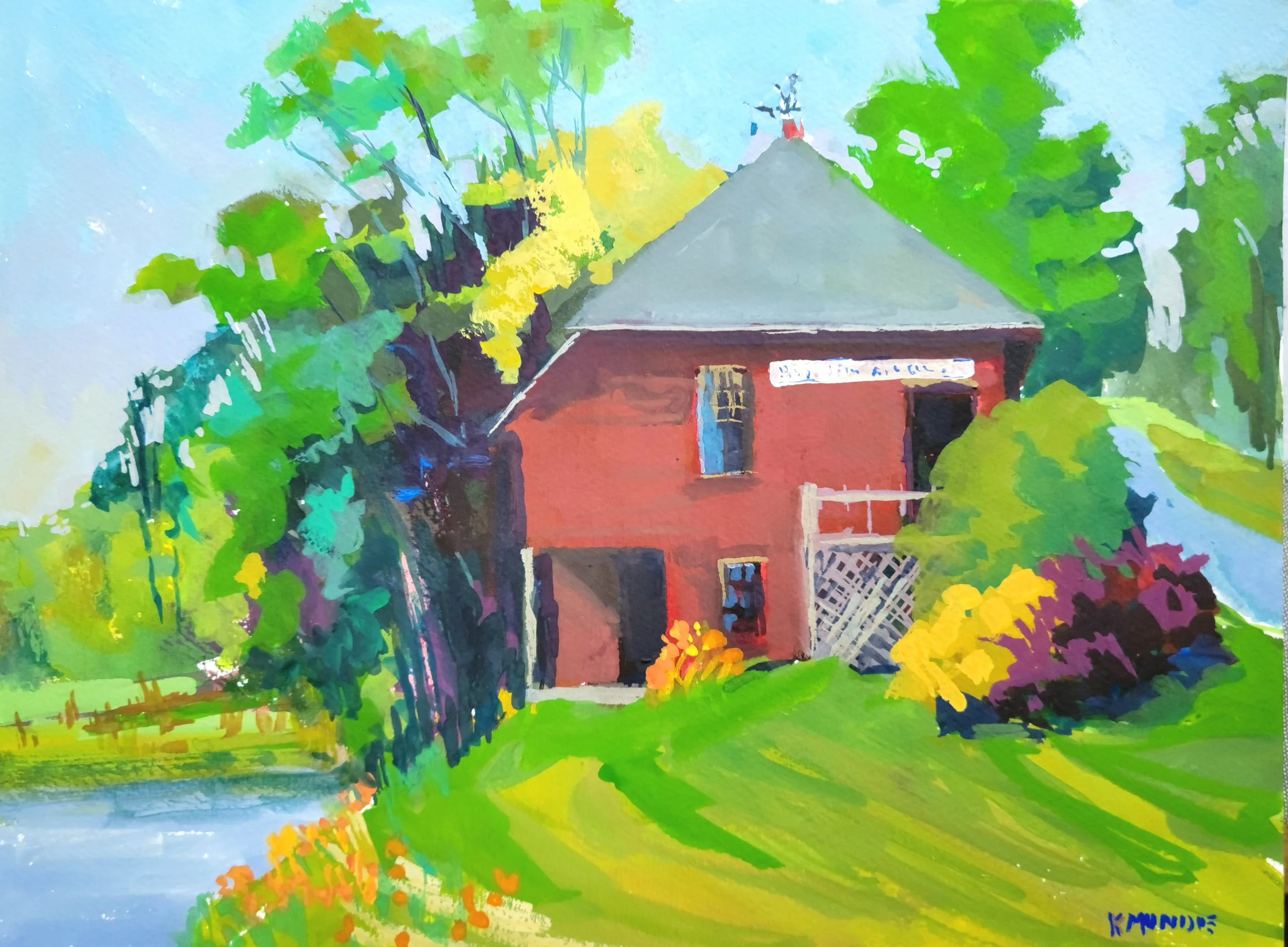 Ronald's, Gouache, 9 x 12 inches