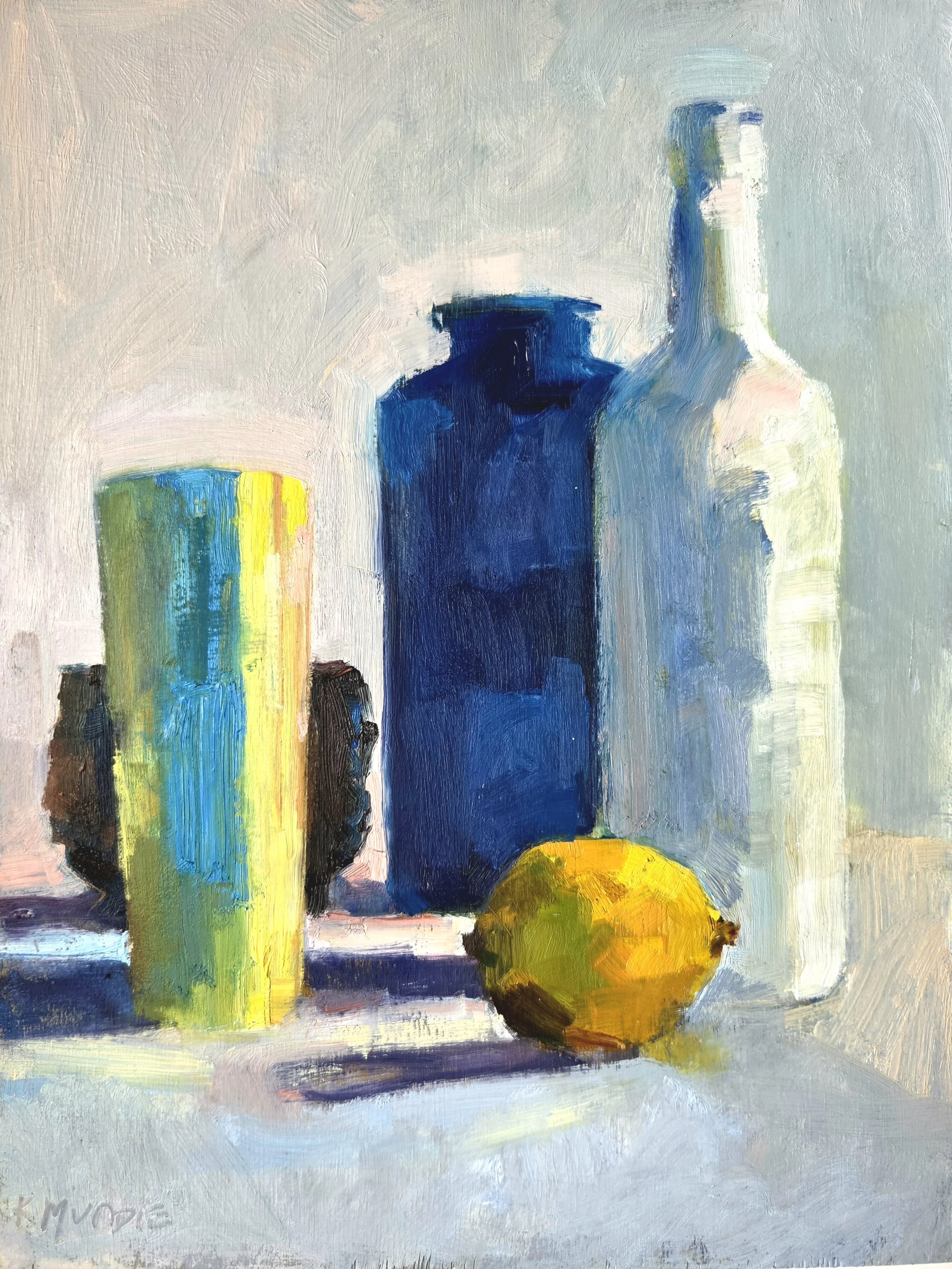 Lemon, 12 x 9 inches, oil on panel