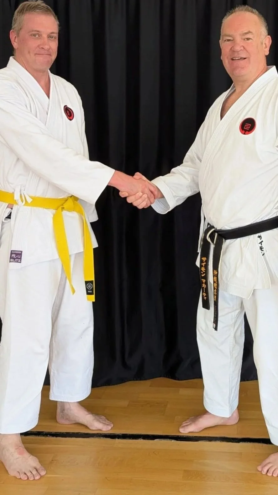 Ben receiving his 9th Kyu