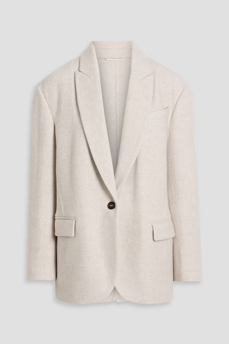 BRUNELLO CUCINELLI Cashmere and cotton-blend blazer