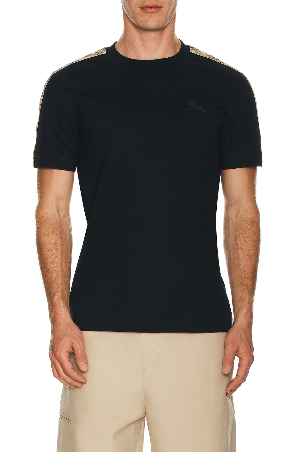 Burberry Check Sleeve Tee