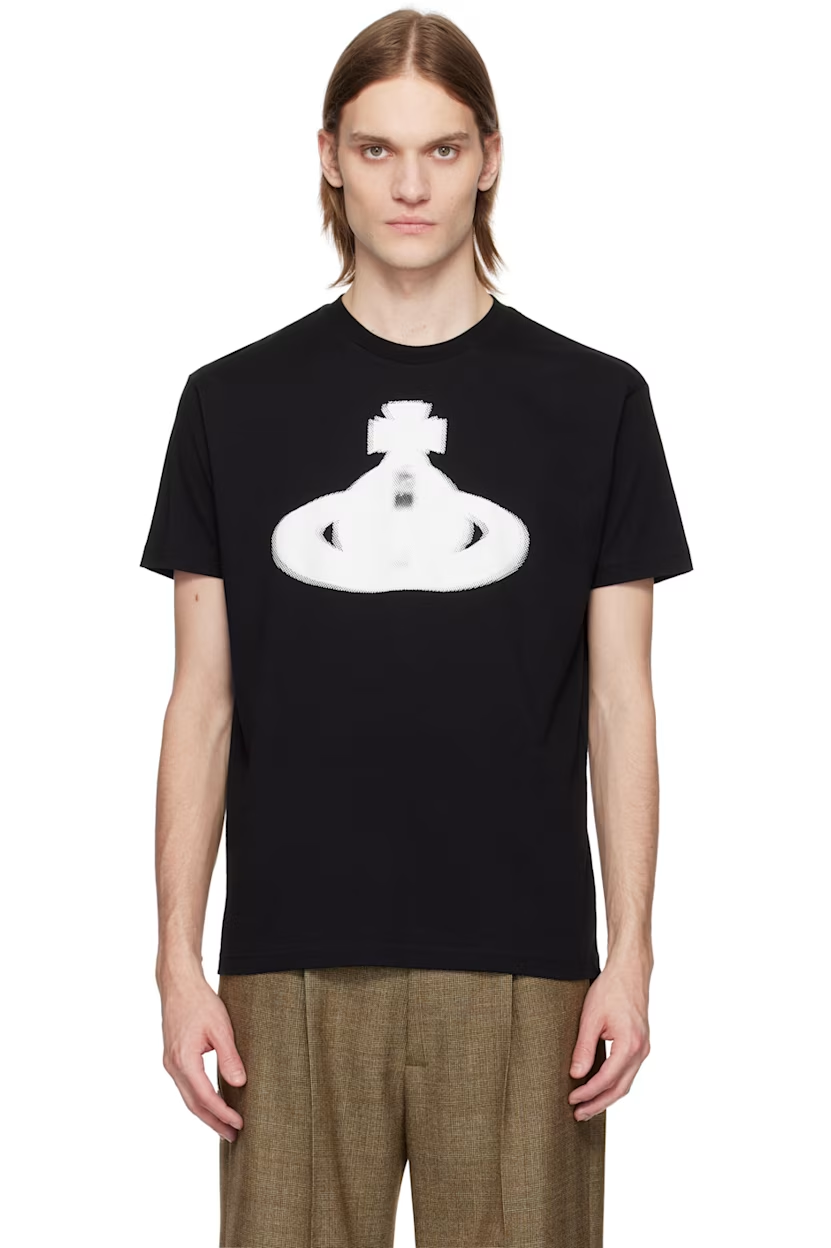 Vivienne Westwood Black Halftone Orb Classic T-shirt