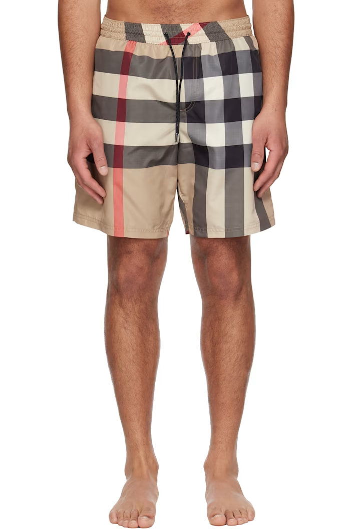 Burberry Beige Guildes Swim Shorts