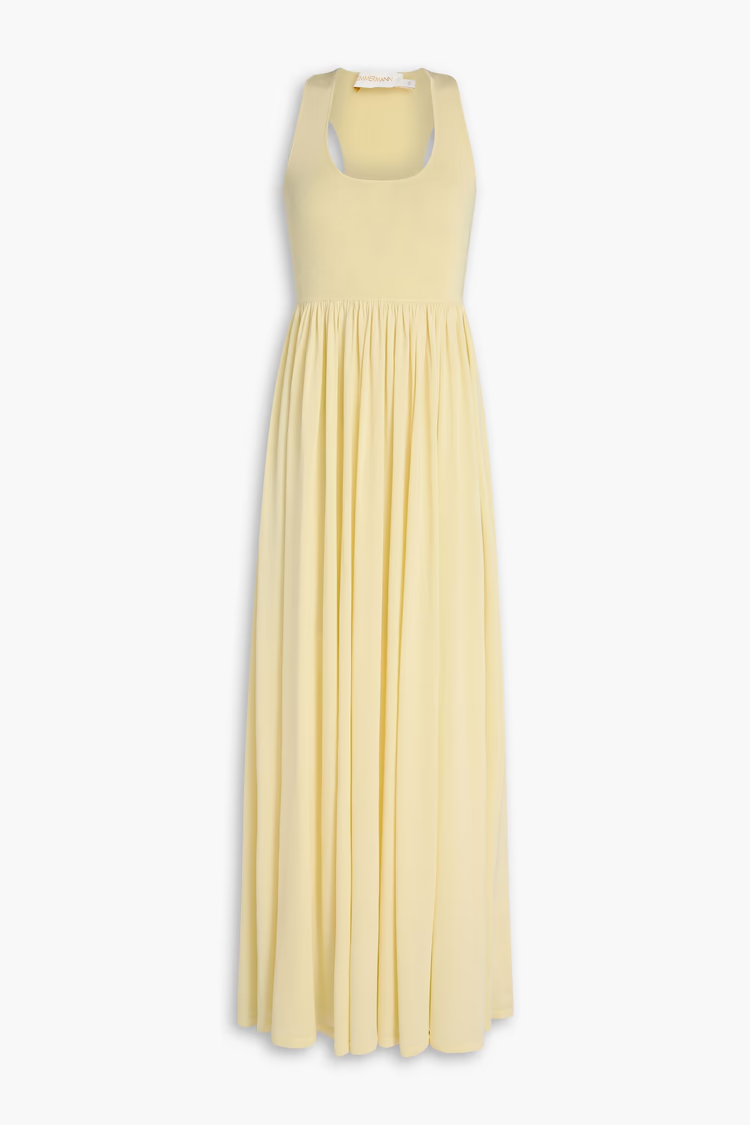 ZIMMERMANN Metallic jersey maxi dress