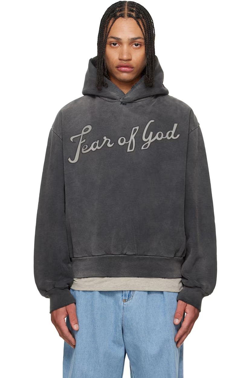 Fear of God Black '26' Classic Half Raglan Hoodie